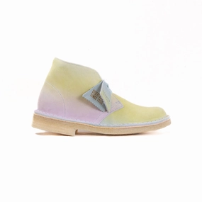 Clarks Desert Boot (Women's) - White/Blue Sock Fit