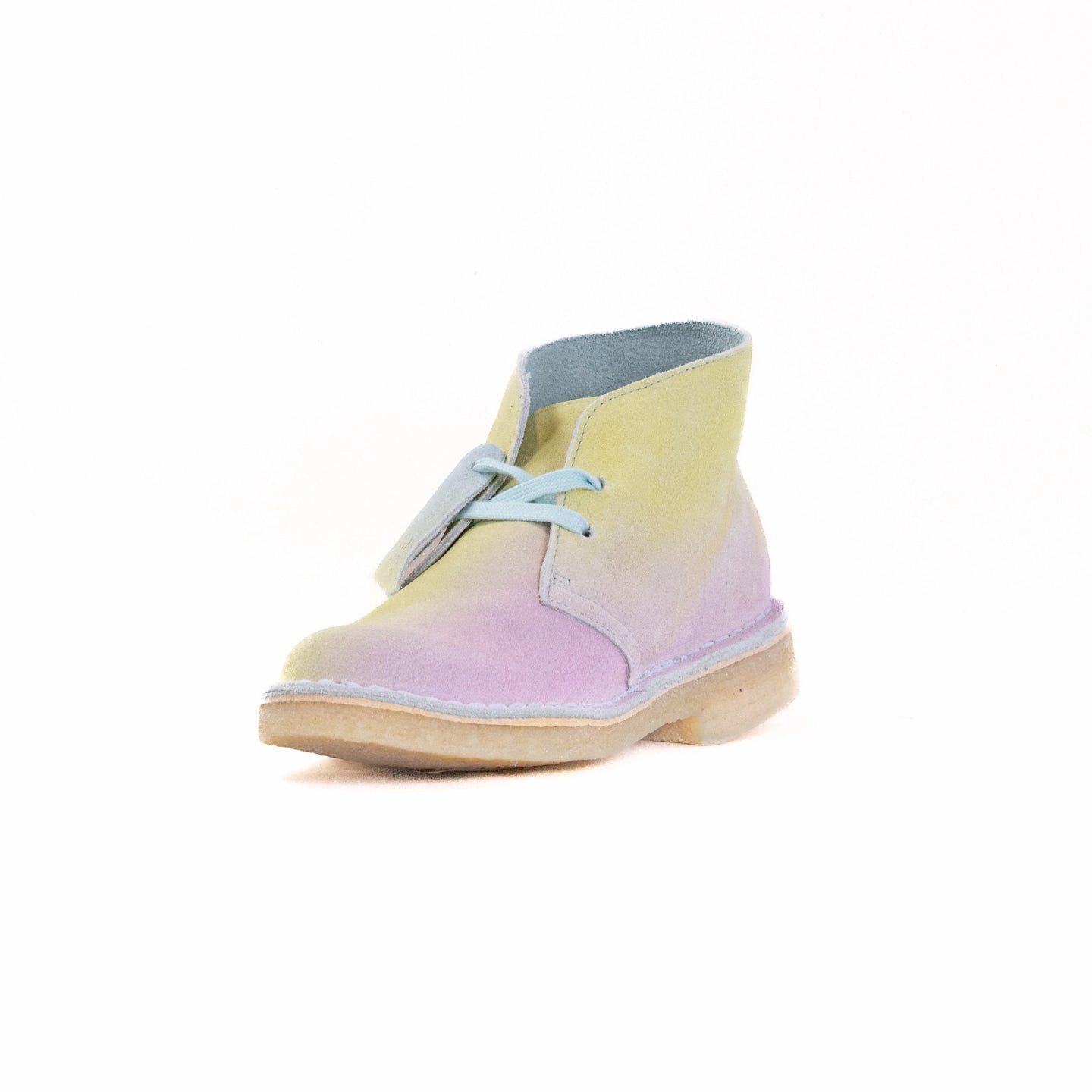 Clarks Desert Boot (Women's) - White/Blue Anti-fungal Hard Ground