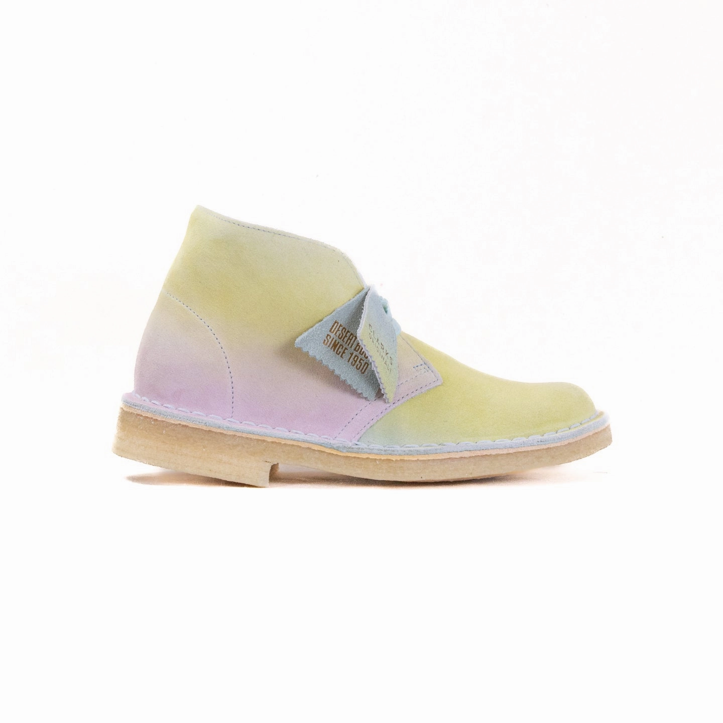 Clarks Desert Boot (Women's) - White/Blue Sock Fit
