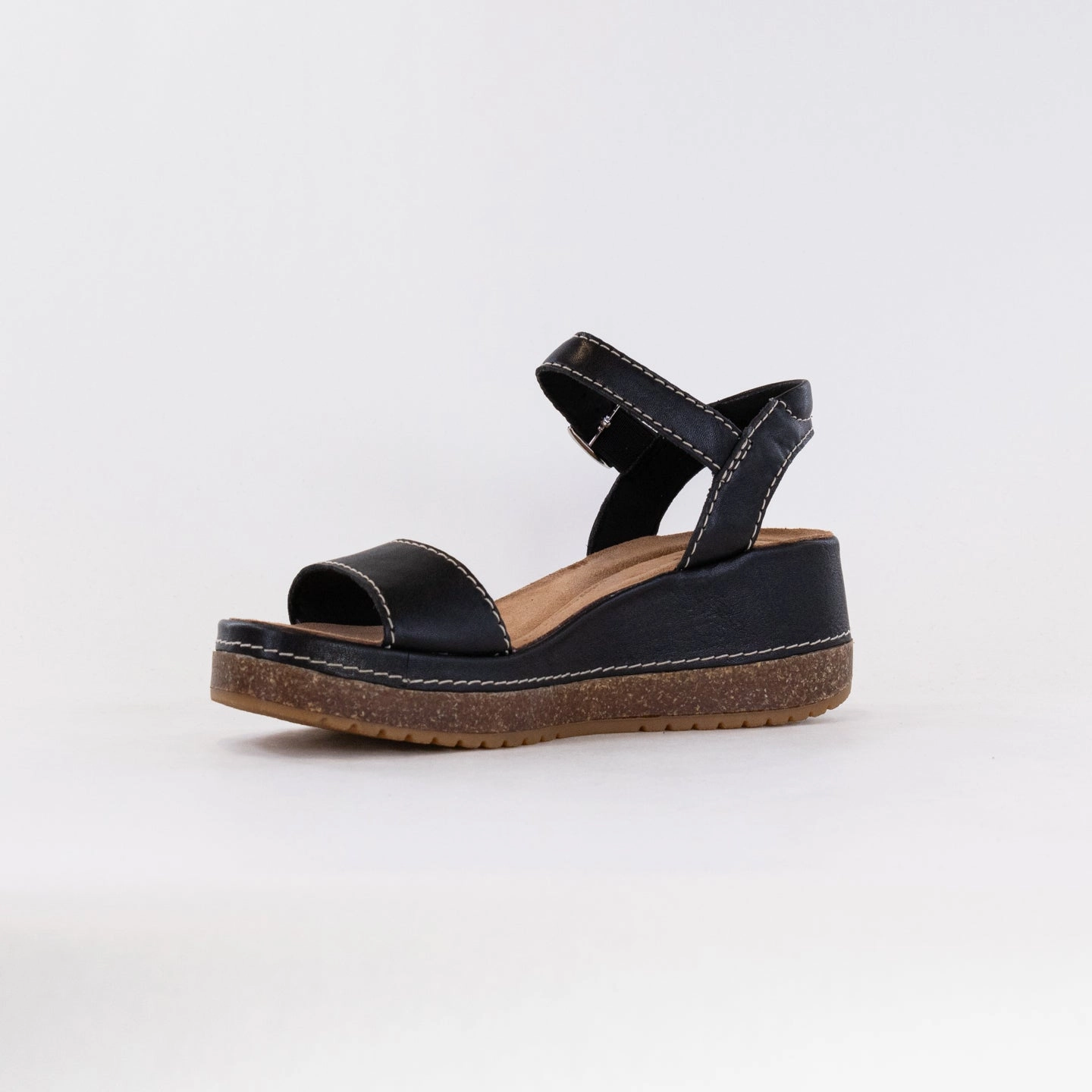 Clarks Kassanda Lily (Women's) - Black Leather Seaside Wear Recycled materials