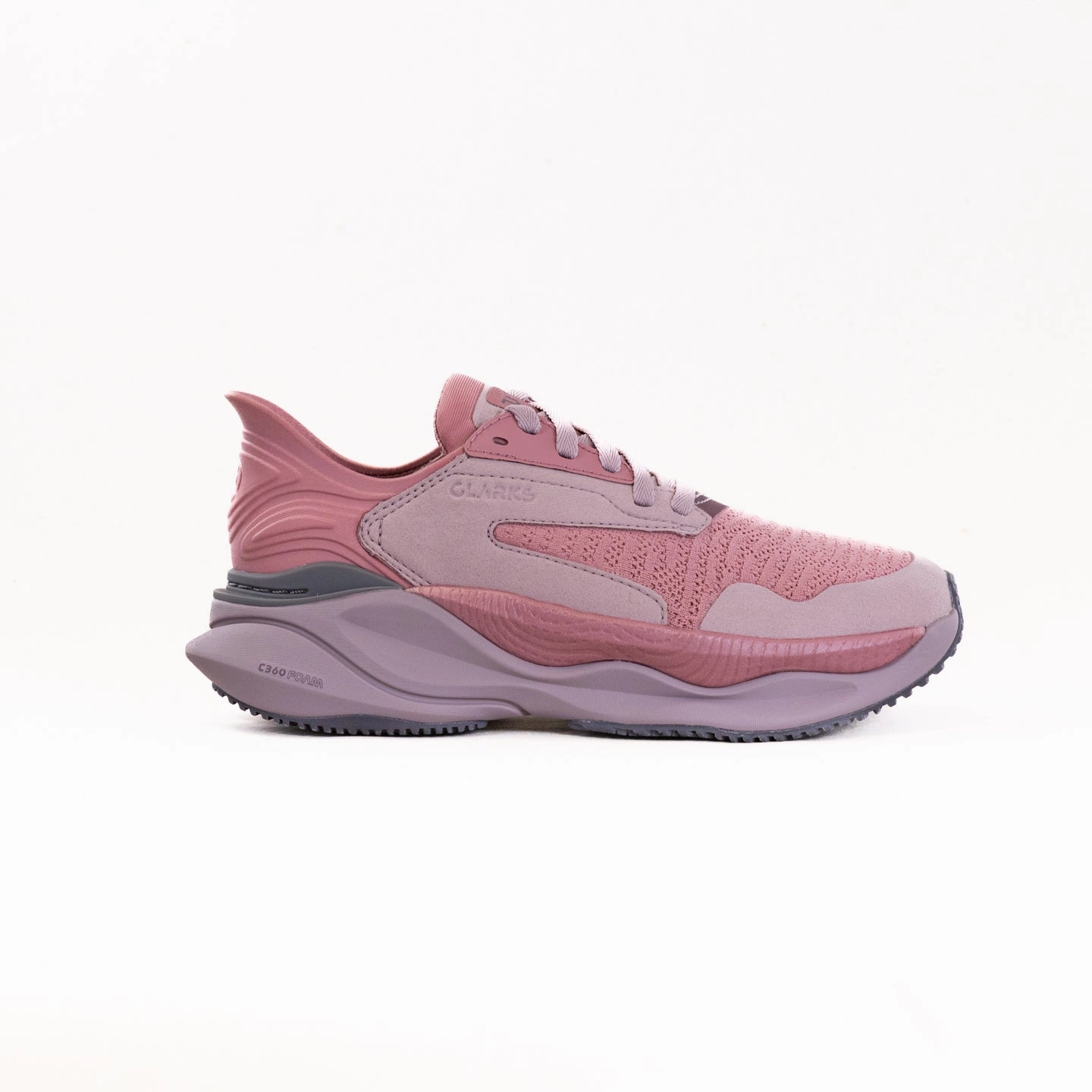Clarks Pace (Women's) - Dusty Rose running for weight loss shoes Anti Irritation Seams