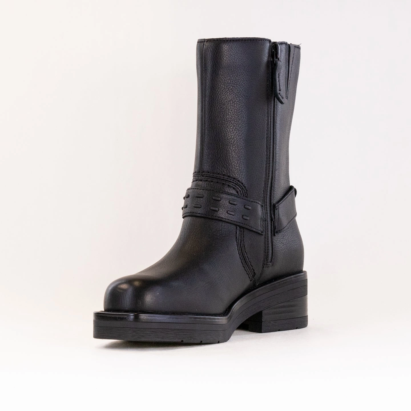 Clarks Rebelle Up Boot (Women's) - Black Leather Waterproof Feature Easy Fit