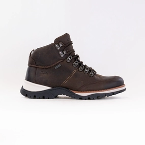 Clarks TopTon Pine Goretex Waterproof (Men's) - Brown Leather Bold Red Textile Lining