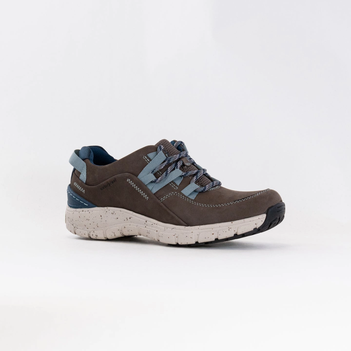 Clarks Wave Range Waterproof (Women's) - Taupe Combi Flex Zones humid - climate running shoes