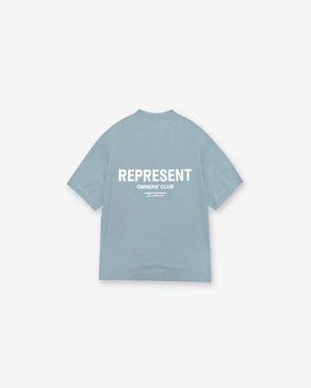 No-Fuss Design Represent Owners Club T-Shirt - Powder Blue