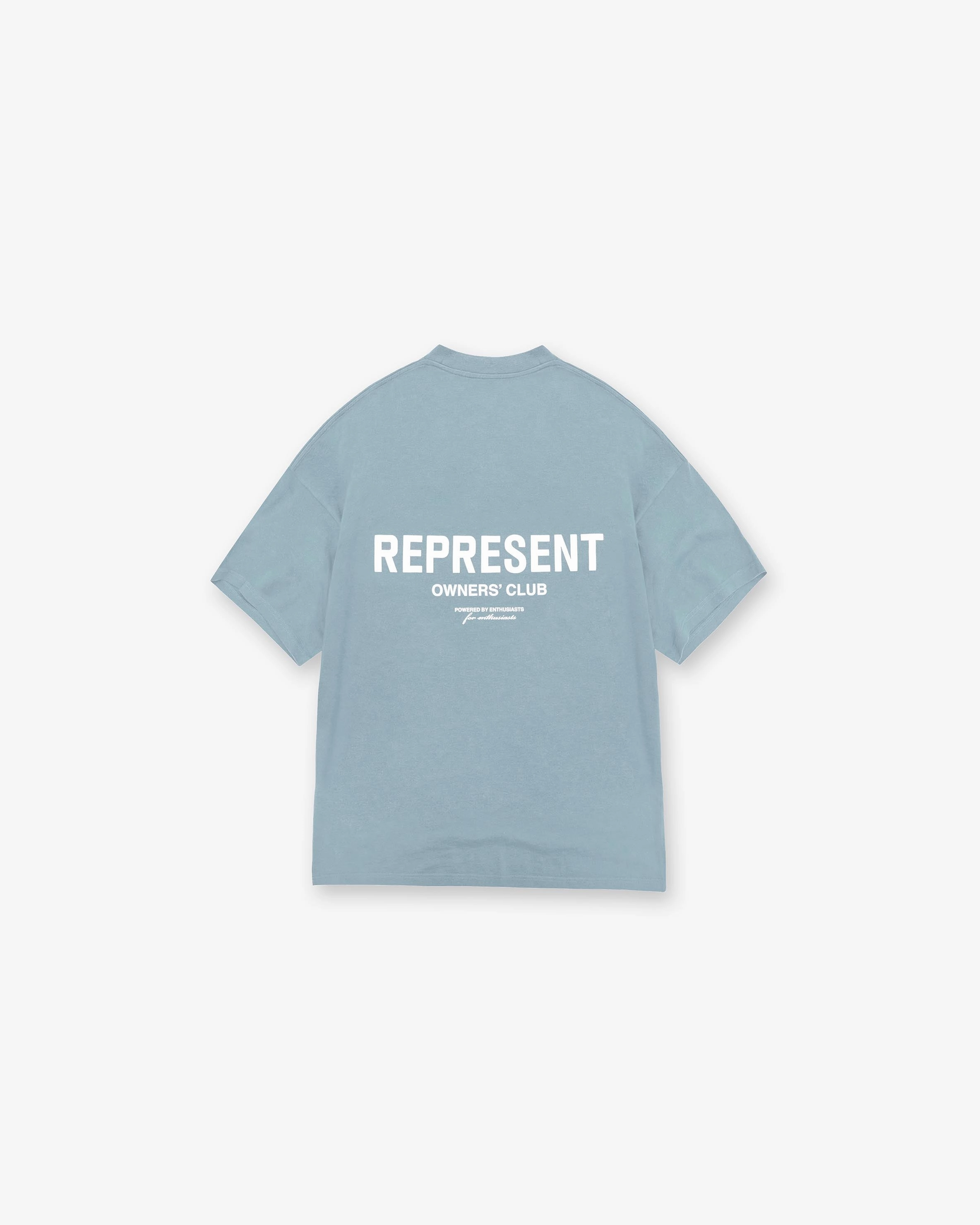 No-Fuss Design Represent Owners Club T-Shirt - Powder Blue