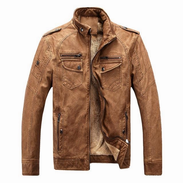 West Louis? Winter Fashion PU Leather Jacket Four Way Stretch Hypoallergenic Fabric Blend