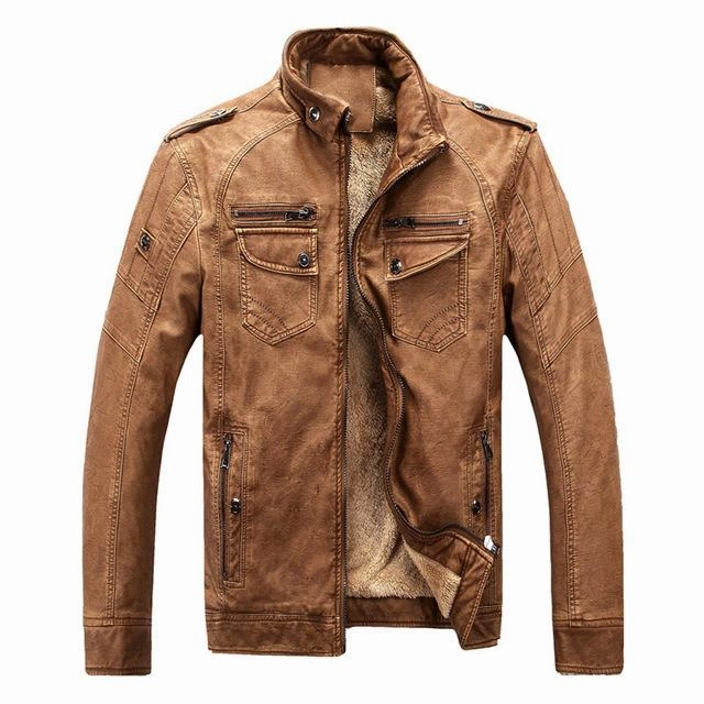 AntiStatic Lining West Louis? Winter Fashion PU Leather Jacket