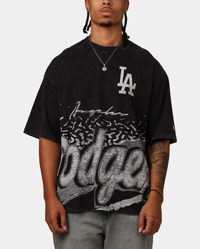 Breathable back panel New Era Los Angeles Dodgers Sport Class T-Shirt Washed Black