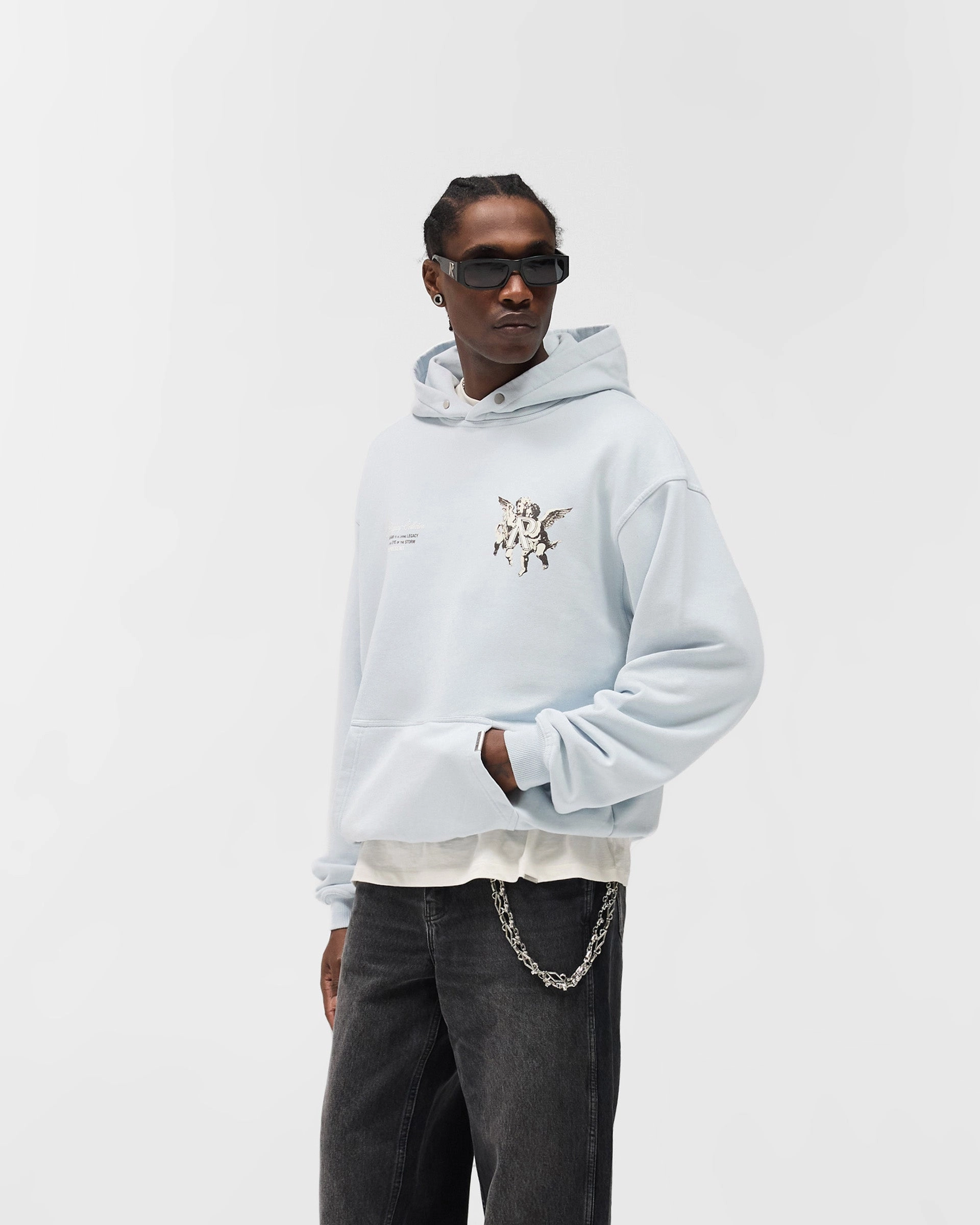 Sun Protection Travel Ready Legacy Cherubs Hoodie - Cloud