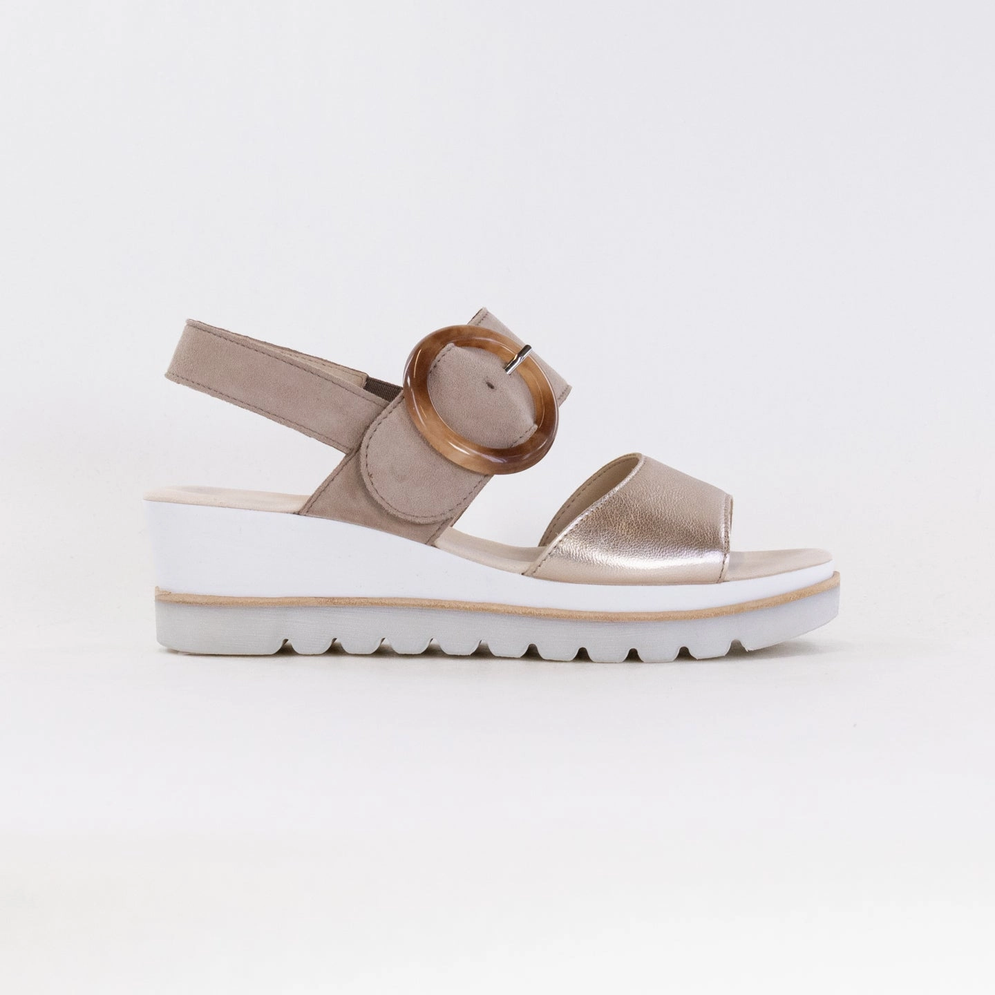 Urban Escape cool shoes Gabor 44.645.62 Sandal (Women's) - Pewter/Rabbit