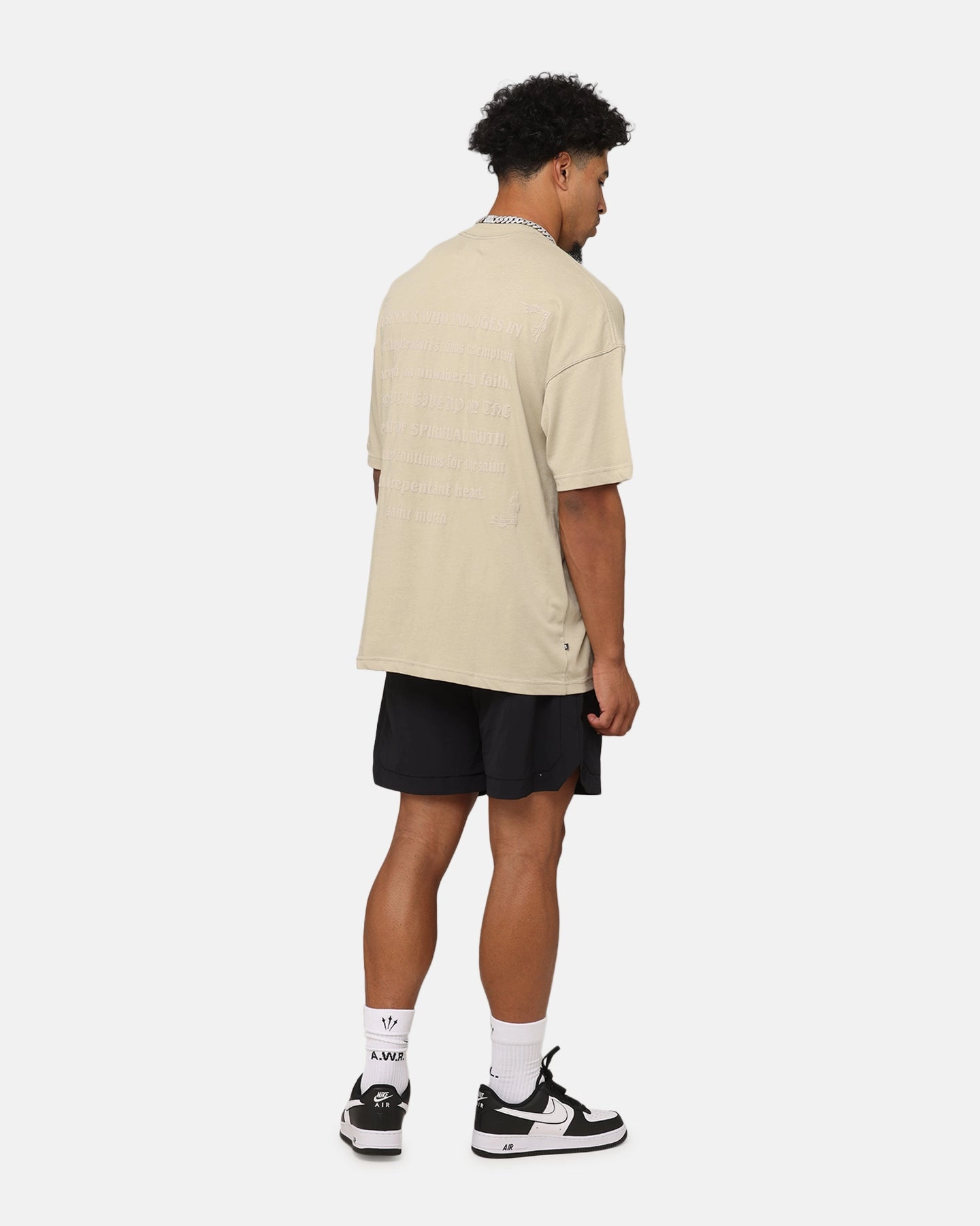 SweatAbsorbent Saint Morta Repentent Heart T-Shirt Stone