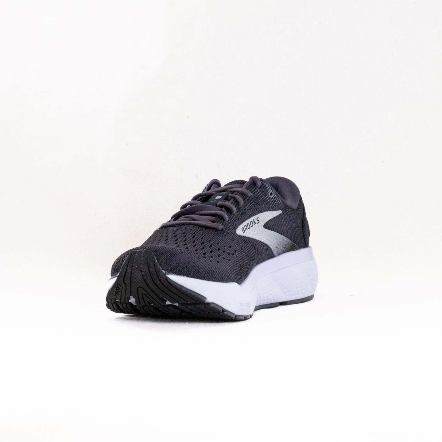 arch - support shoes Running Challenges Brooks Ghost 16 (Men??s) - Black/Grey/White