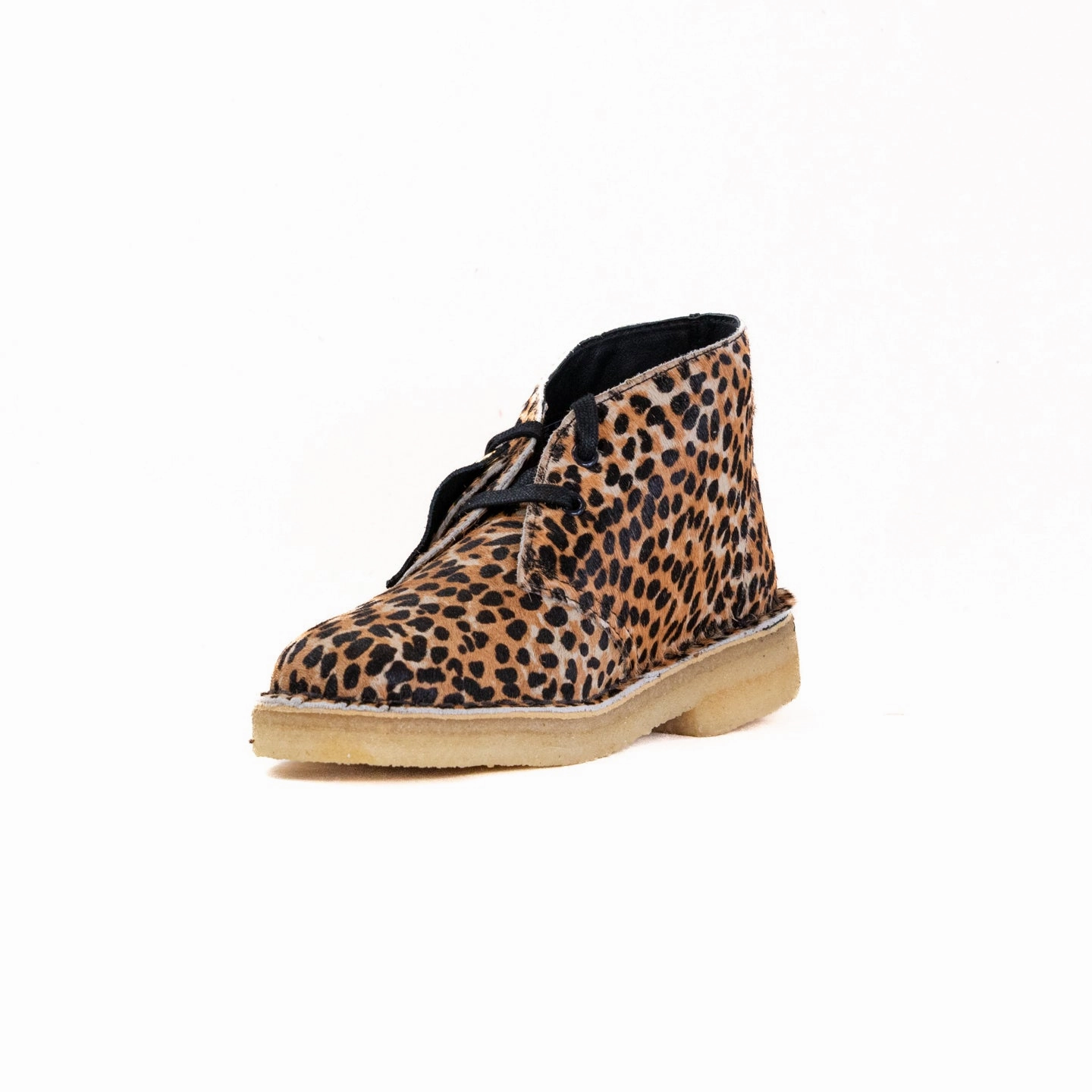 Clarks Desert Boot (Women's) - Leopard Print Pony Compact Build