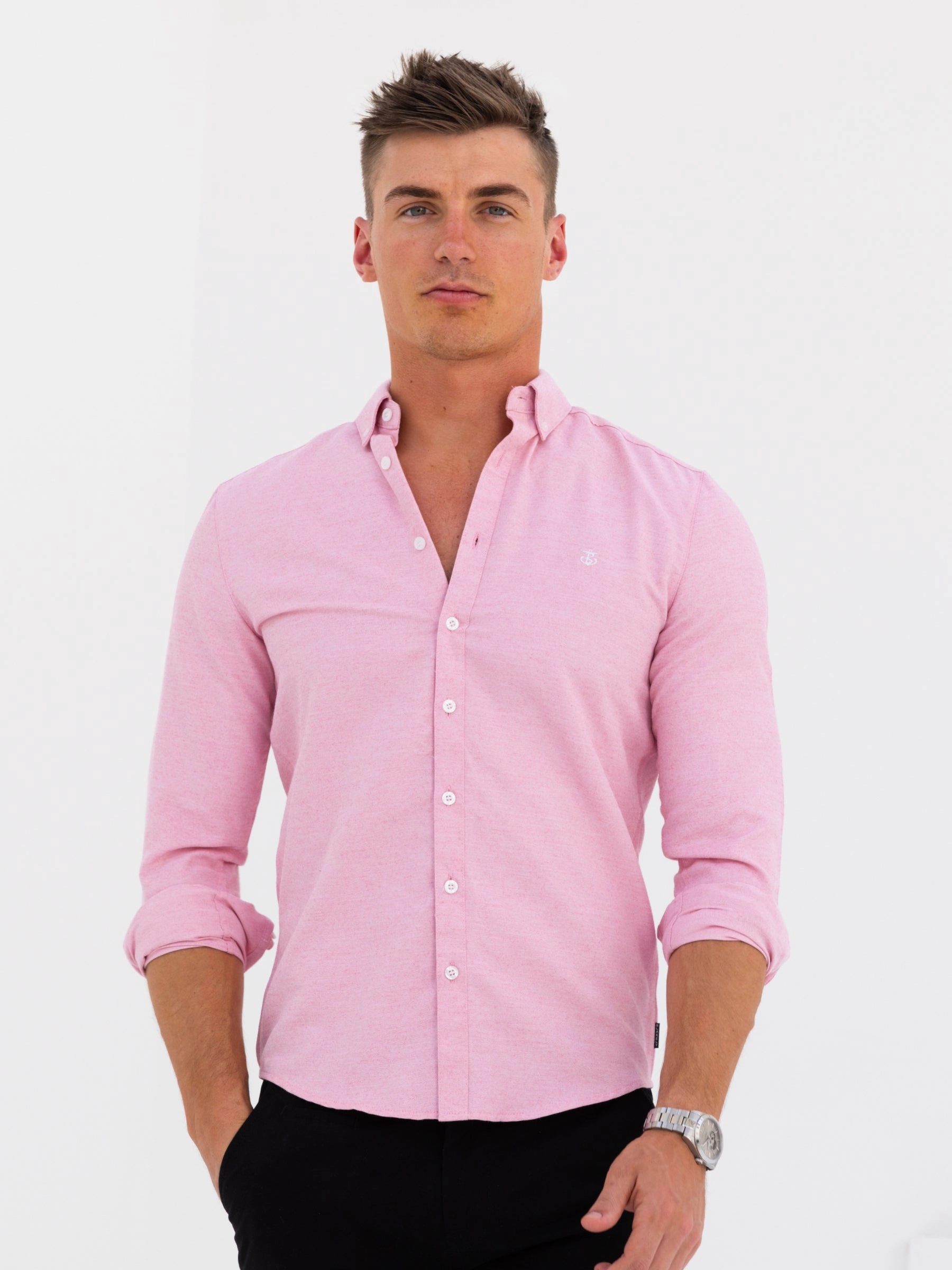 Dallas Long Sleeve Shirt - Pink Sleepwear Summer Outfit