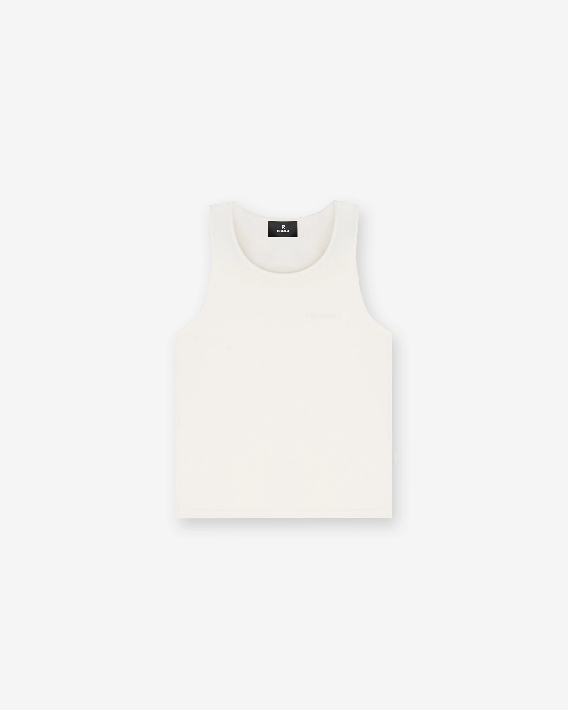 Comfy Fit Lightweight Fashion Waffle Vest - Antique White