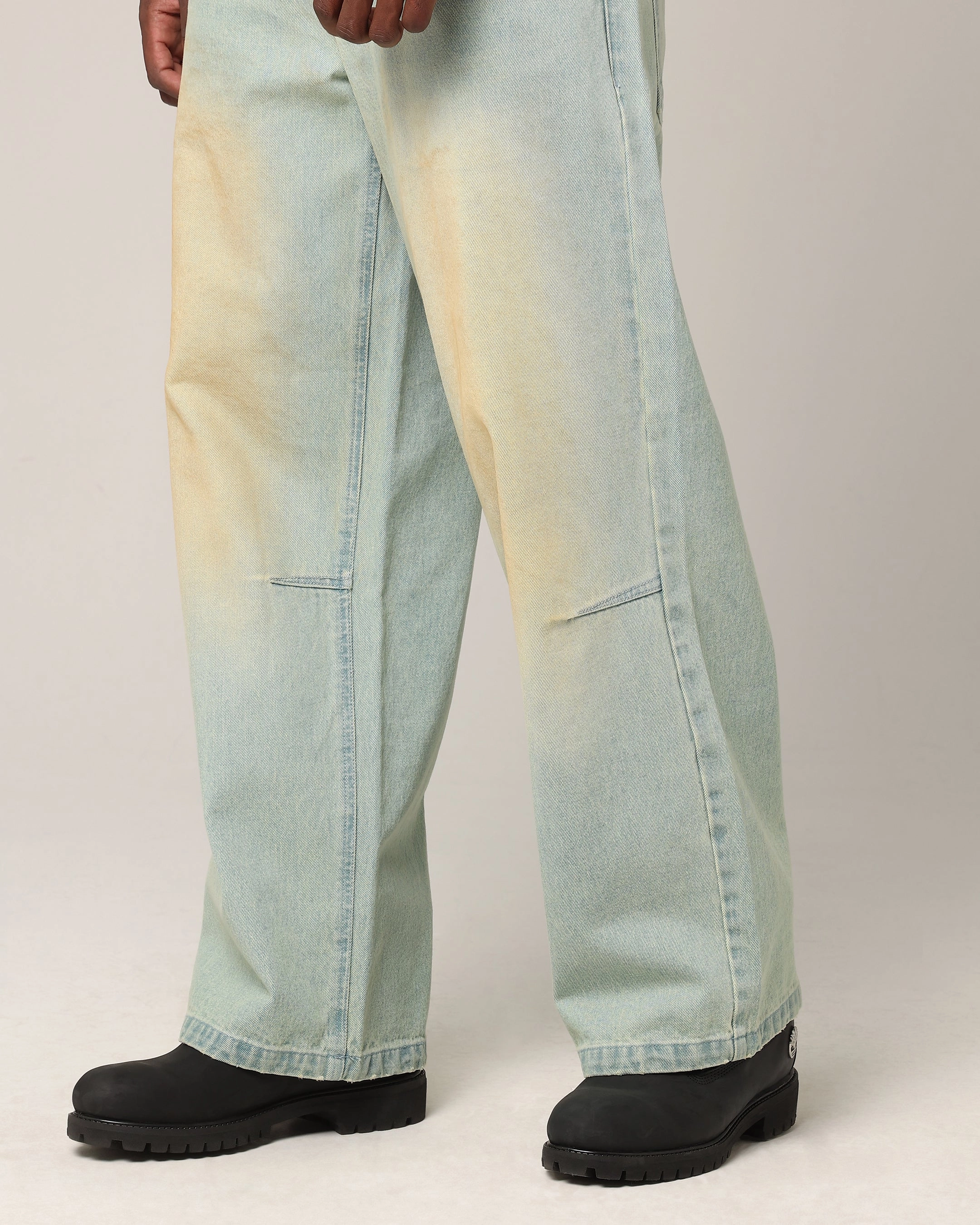 Everyday Essential Simple and Cozy Saint Morta Amplus Jeans Blue\Yellow