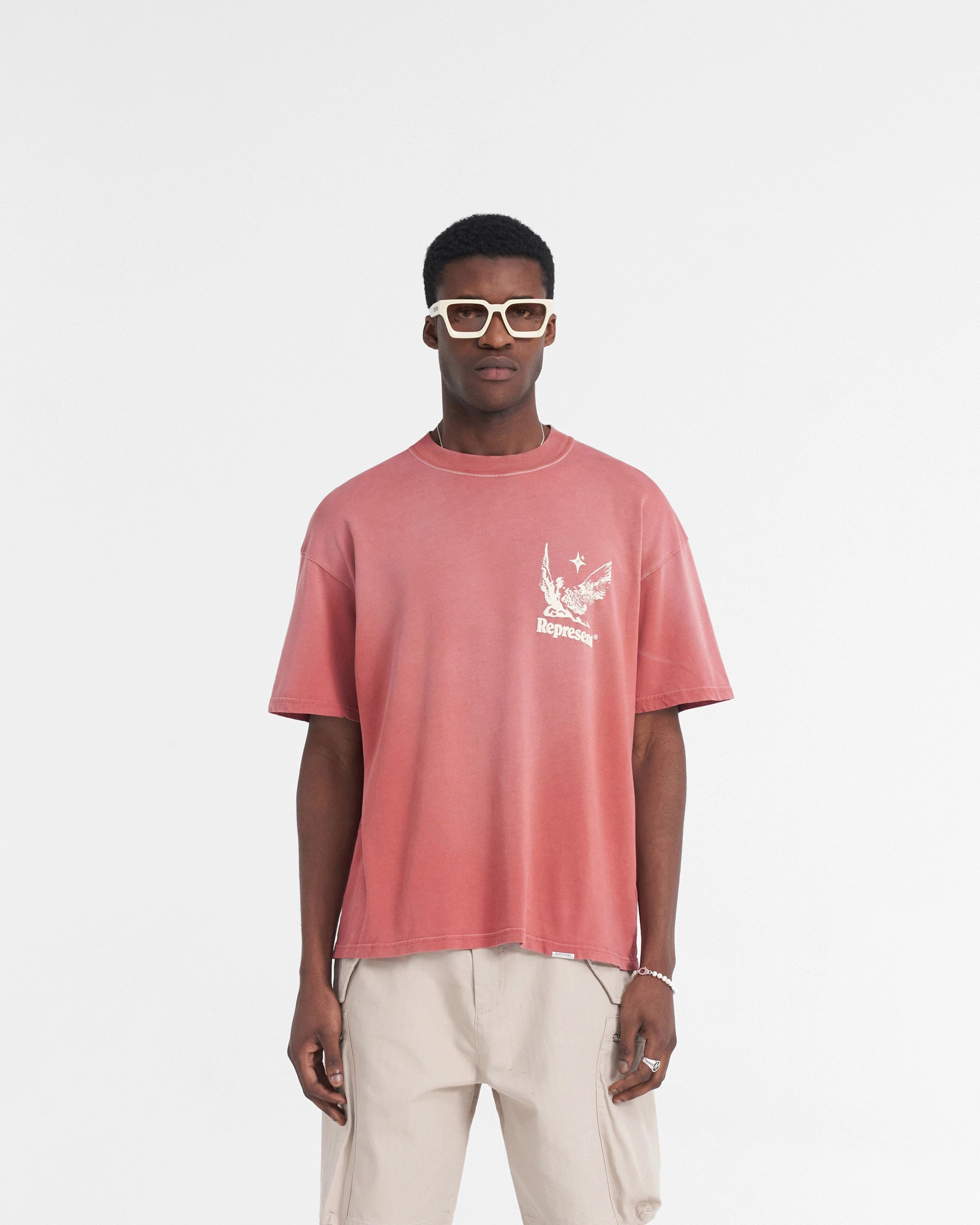 RibbedNeckBanding Spirits Of Summer T-Shirt - Sunrise