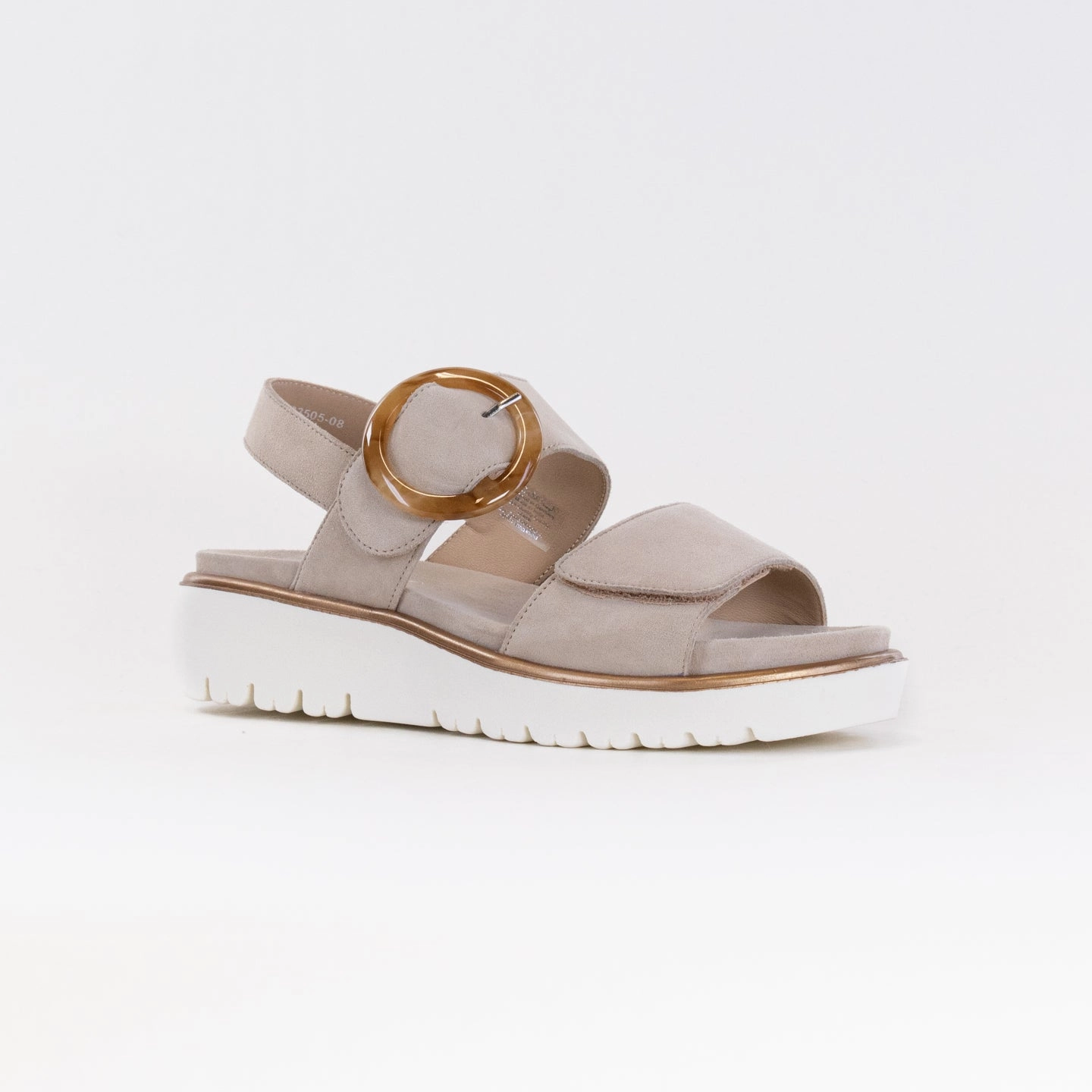 Comfortable And Versatile Ara Bridgeport Sandal (Women's) - Sand Kid Suede