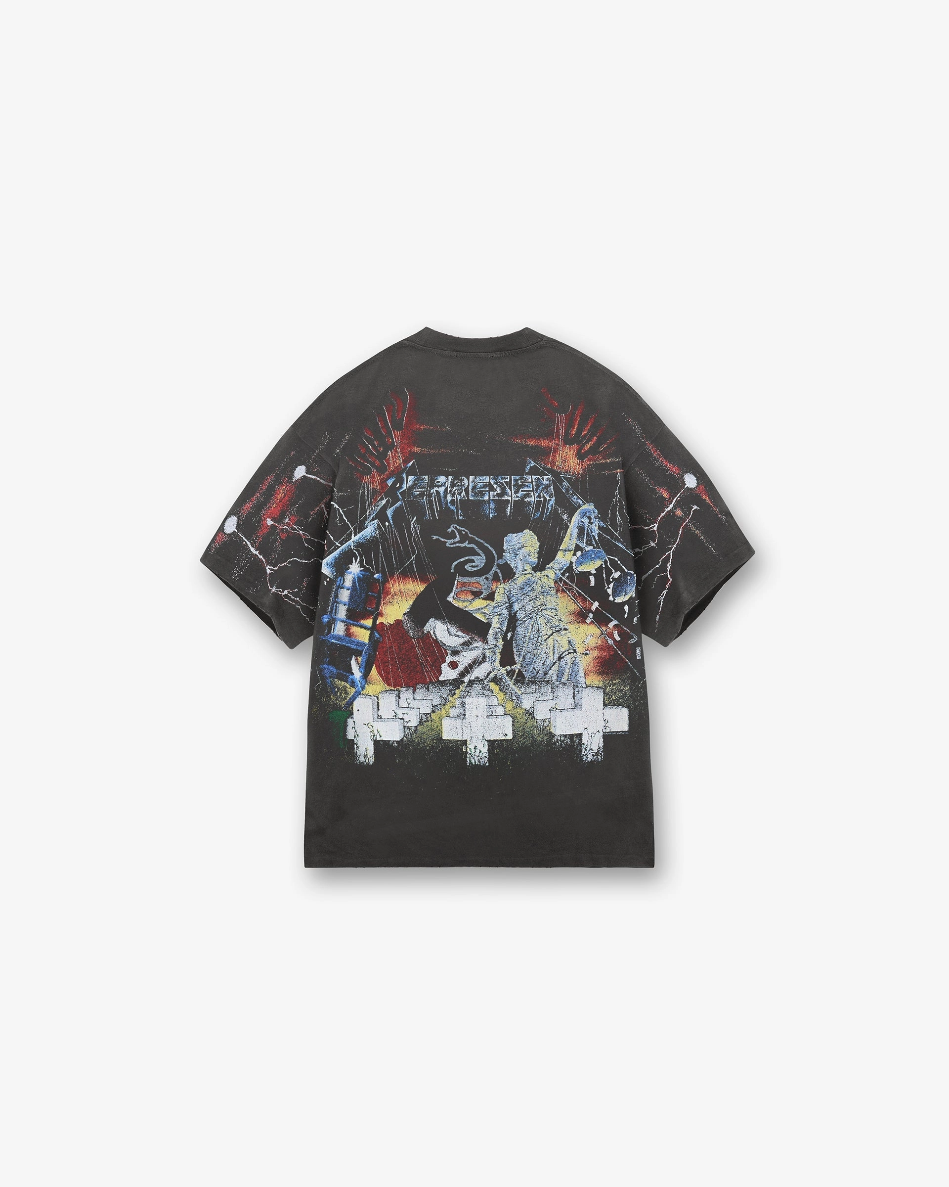 Represent X Metallica Master Of Puppets T-Shirt - Vintage Grey Light Casual Wear Stylish Design