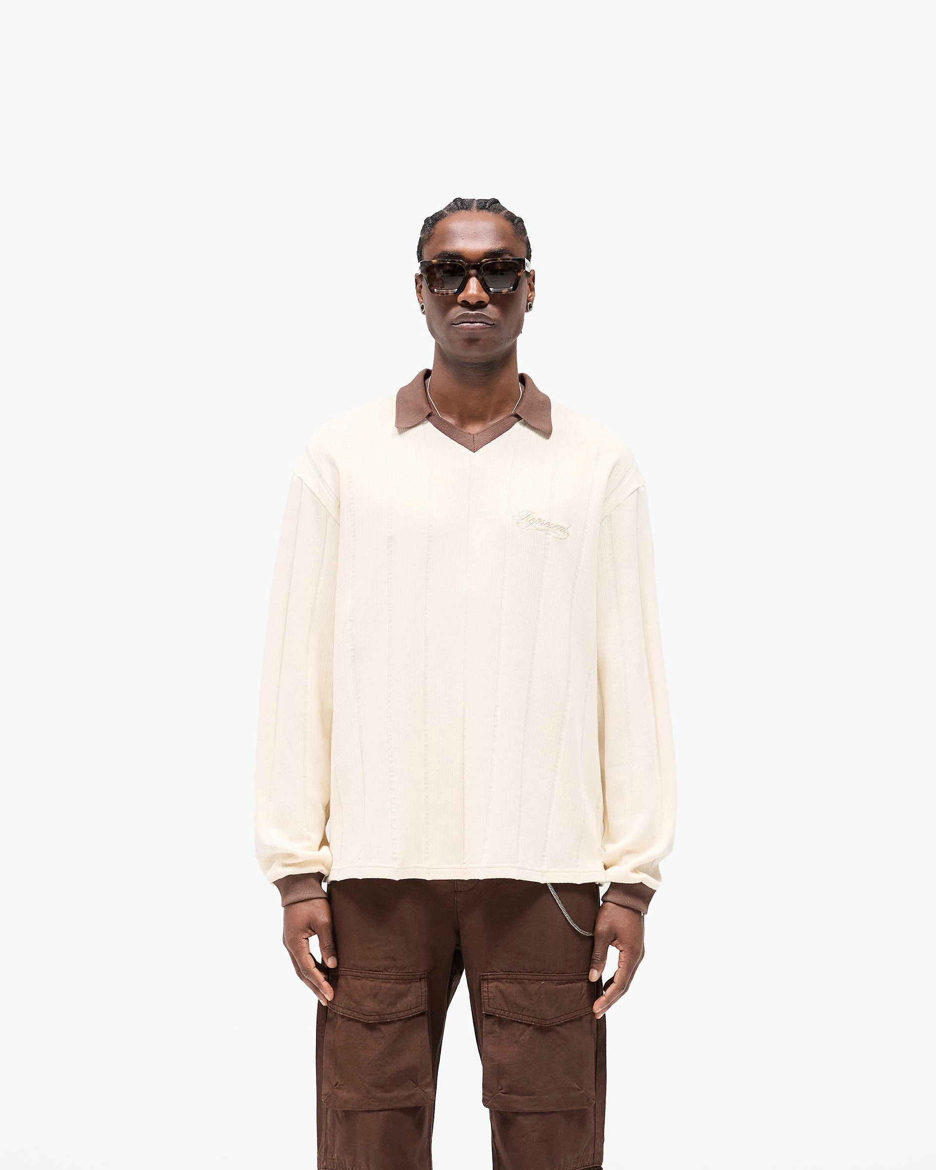 Retro Football Long Sleeve T-Shirt - Shell Daily Style sporty wear