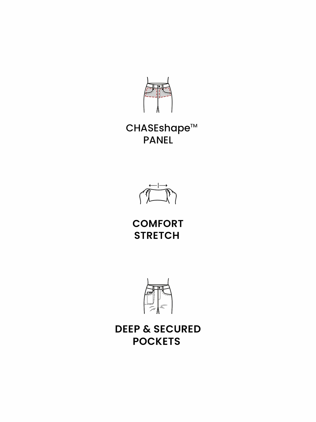 Always Ready CHASEshape? Navy-Blue Bootcut High-Rise Denim Jeans