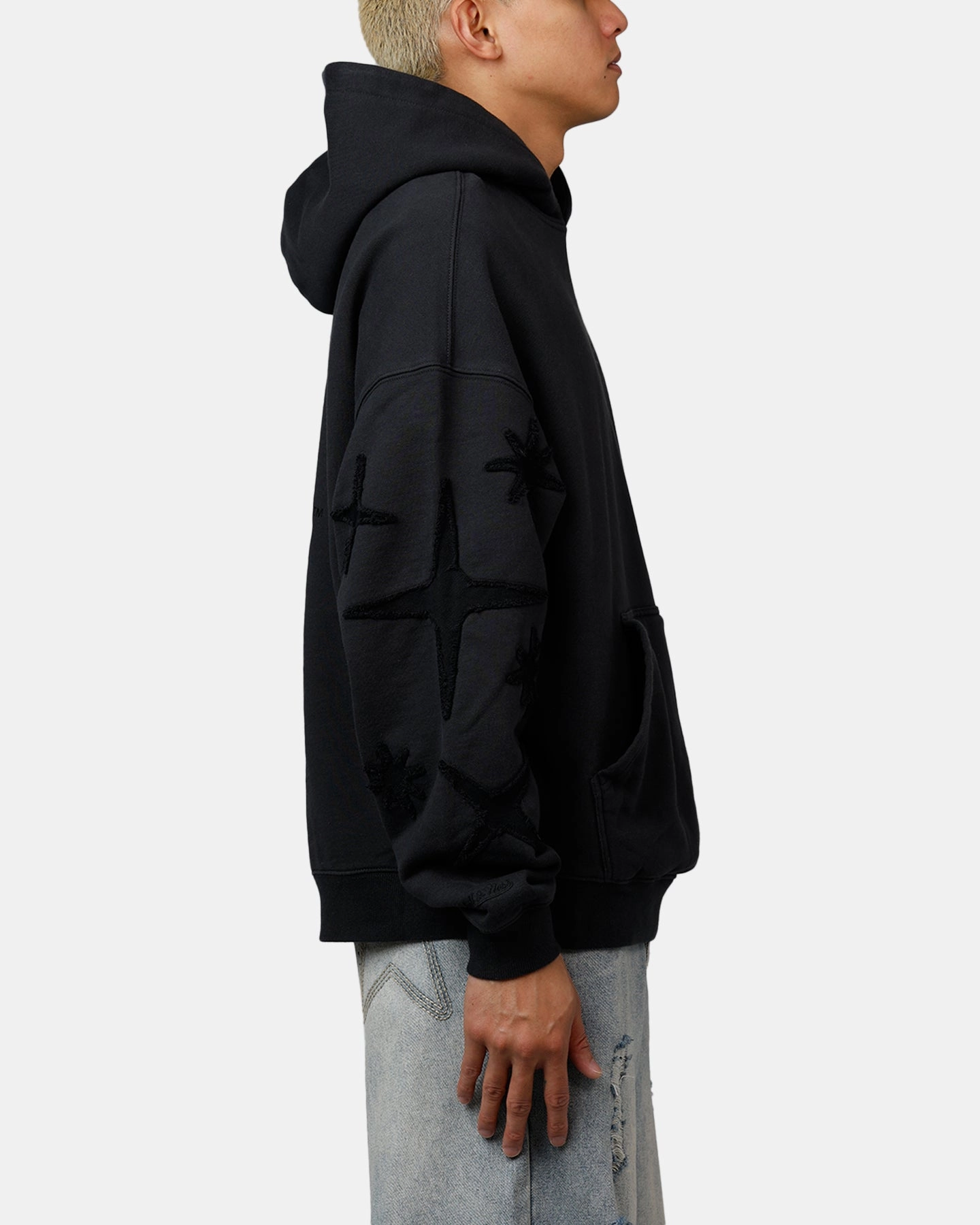 Mitchell & Ness New York Yankees Starburst Hoodie Faded Black Cool Weather UltraFineMesh