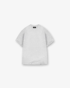 Regular fit normality All-Purpose Wear Initial T-Shirt - Ice Grey Marl