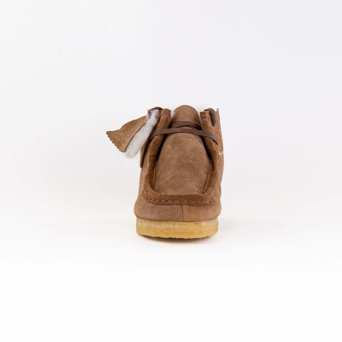 High   Quality Sporty Clarks Originals Wallabee Boot (Women's) - Tan Warmlined Leather