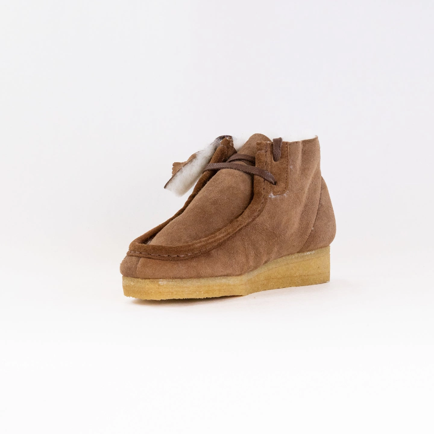 Clarks Originals Wallabee Boot (Women's) - Tan Warmlined Leather Machine washable Casual Comfort