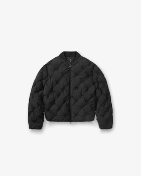 Pillow Puffer - Jet Black Thermal Lined