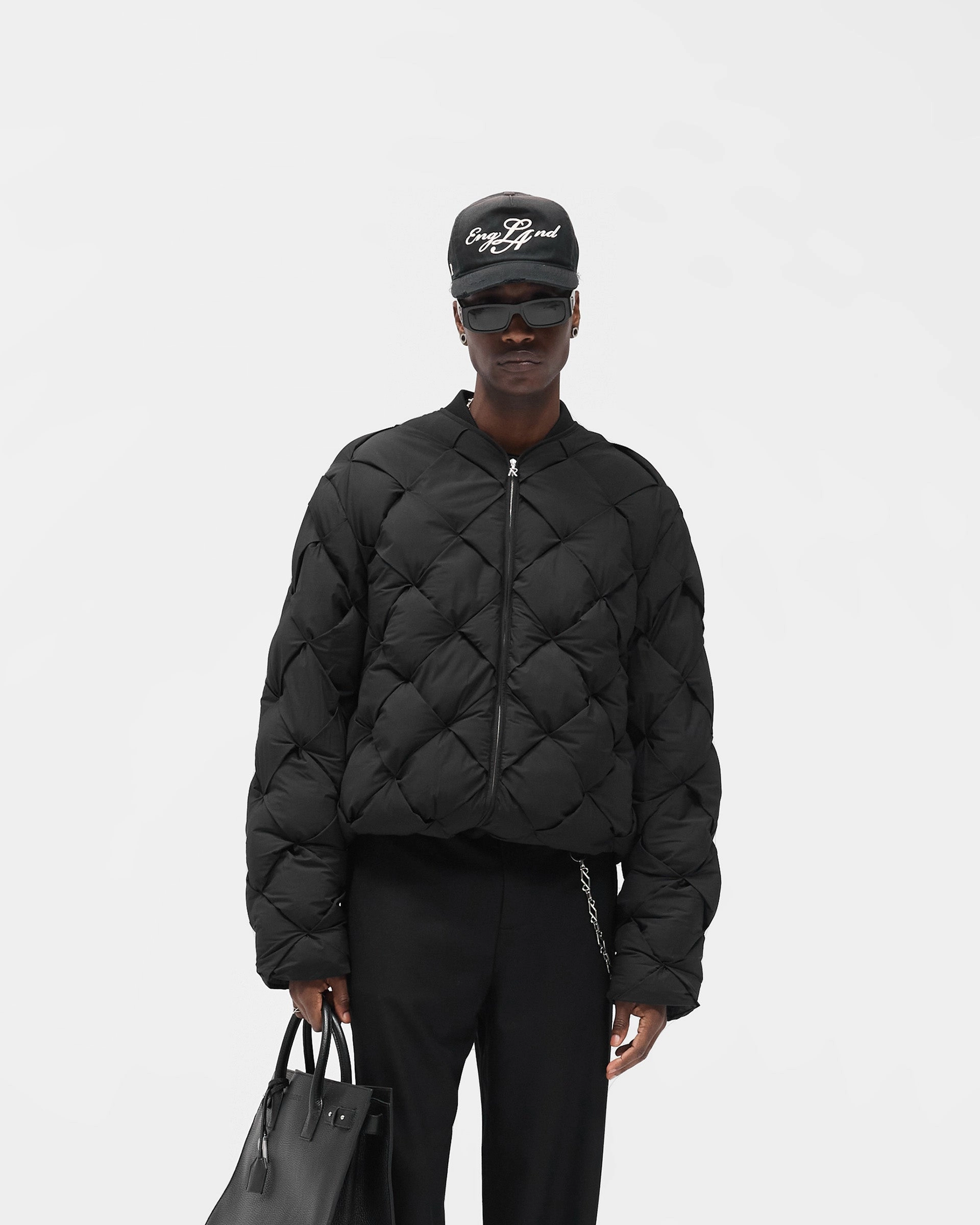 Noise Free Zipper Cool Season Pillow Puffer - Jet Black