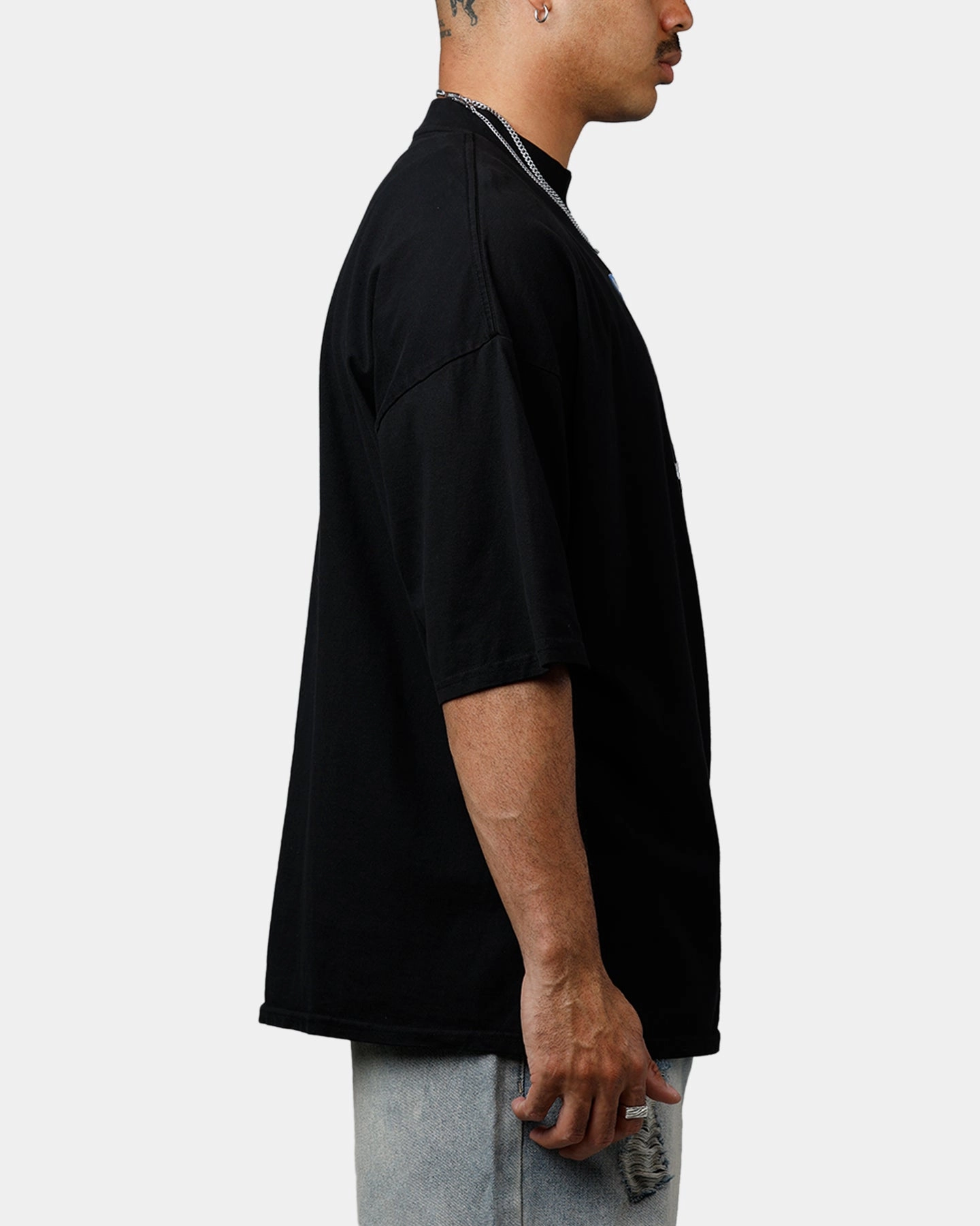 Carre Die Mock T-Shirt Black MultiPocket Design Antimicrobial Treatment