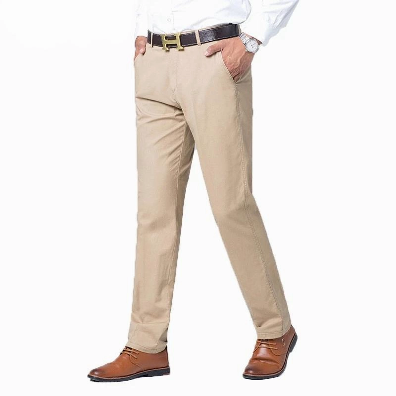 Non Iron Technology West Louis? Business Casual Straight Cotton Trousers