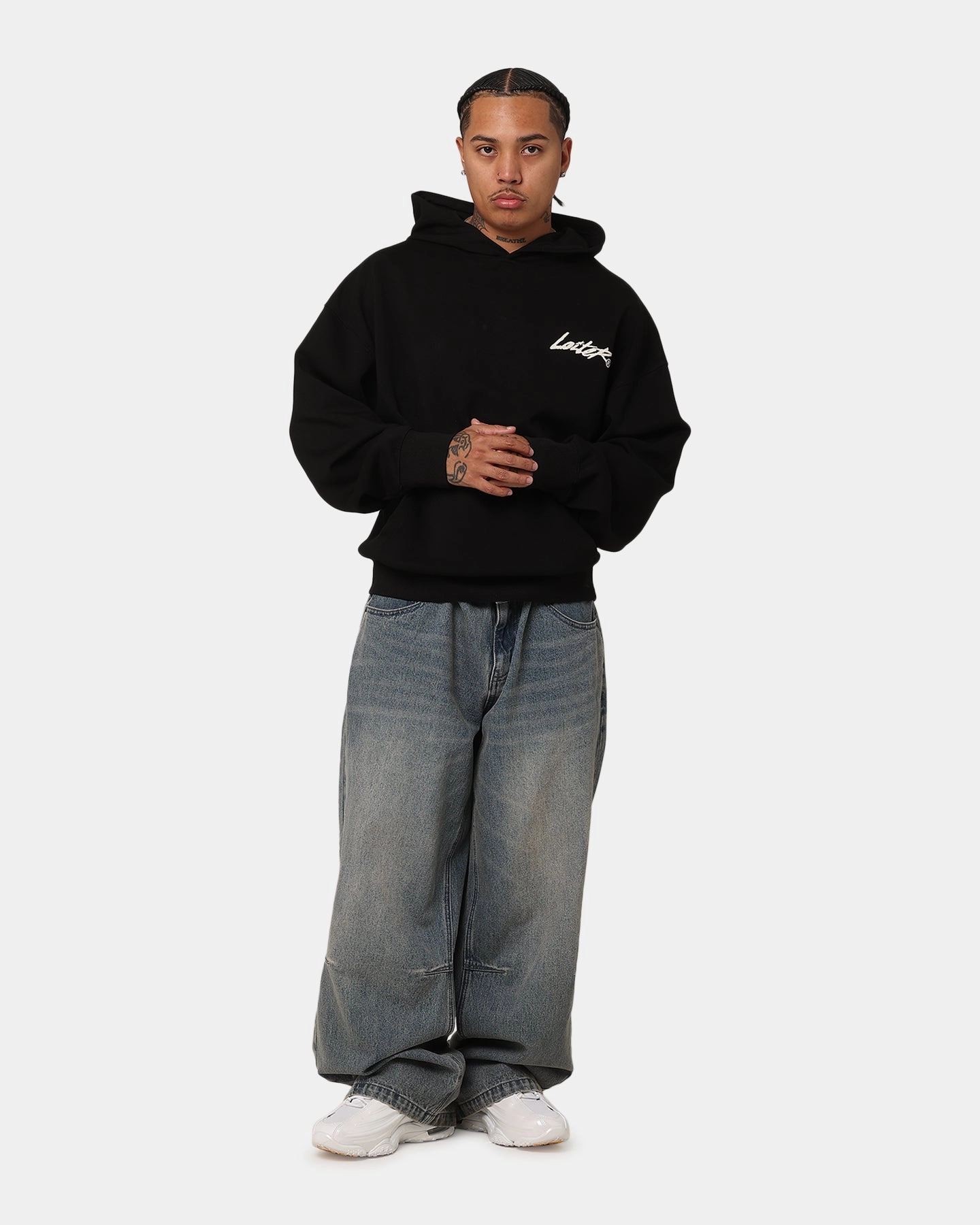 OdorResistantFinish FourWay Stretch Fabric Loiter Chroma Premium Hoodie Black