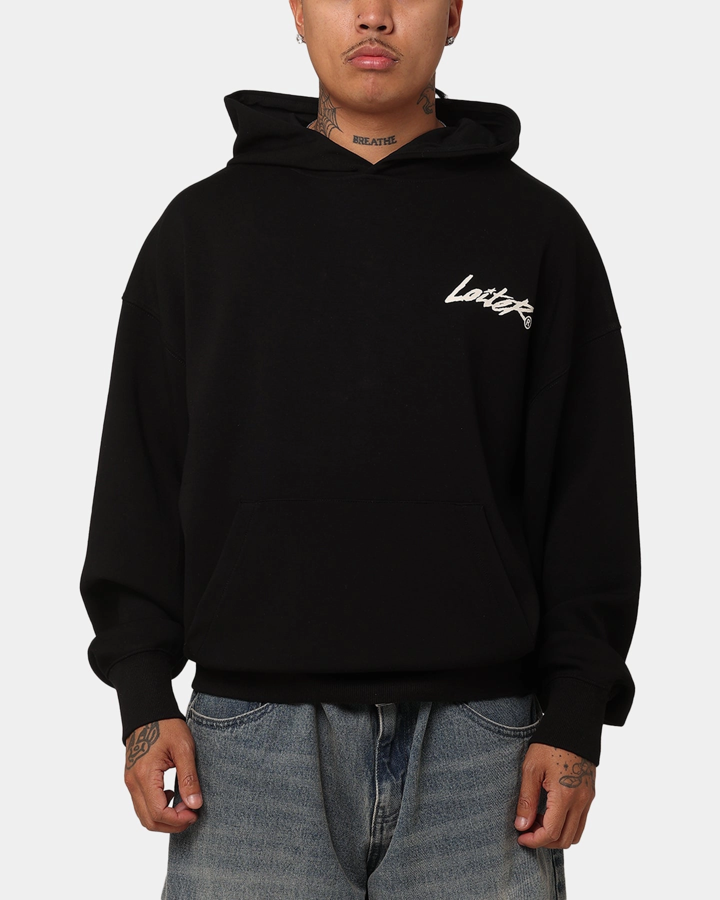 Loiter Chroma Premium Hoodie Black Quick Release Fasteners