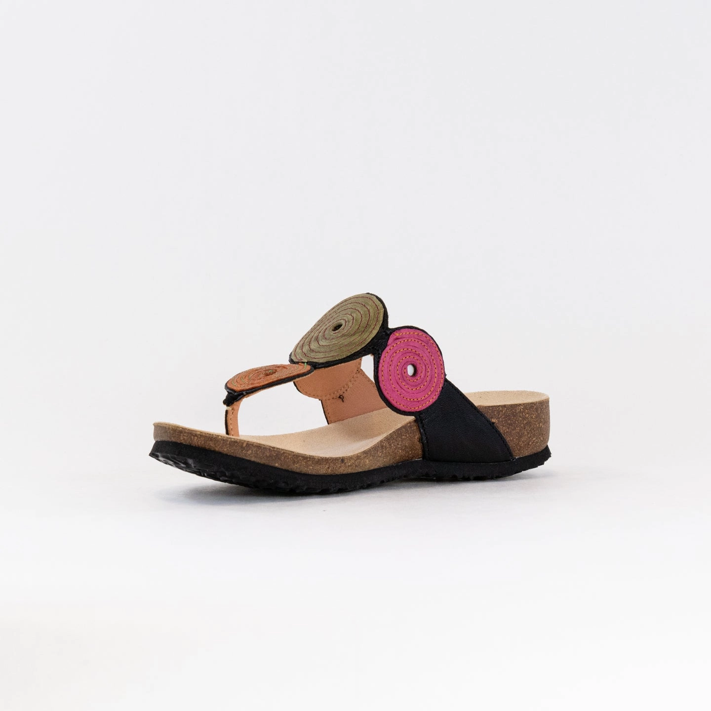 Think Julia Sandal 372 (Women's) - Black Combination Sandal Craftsmanship