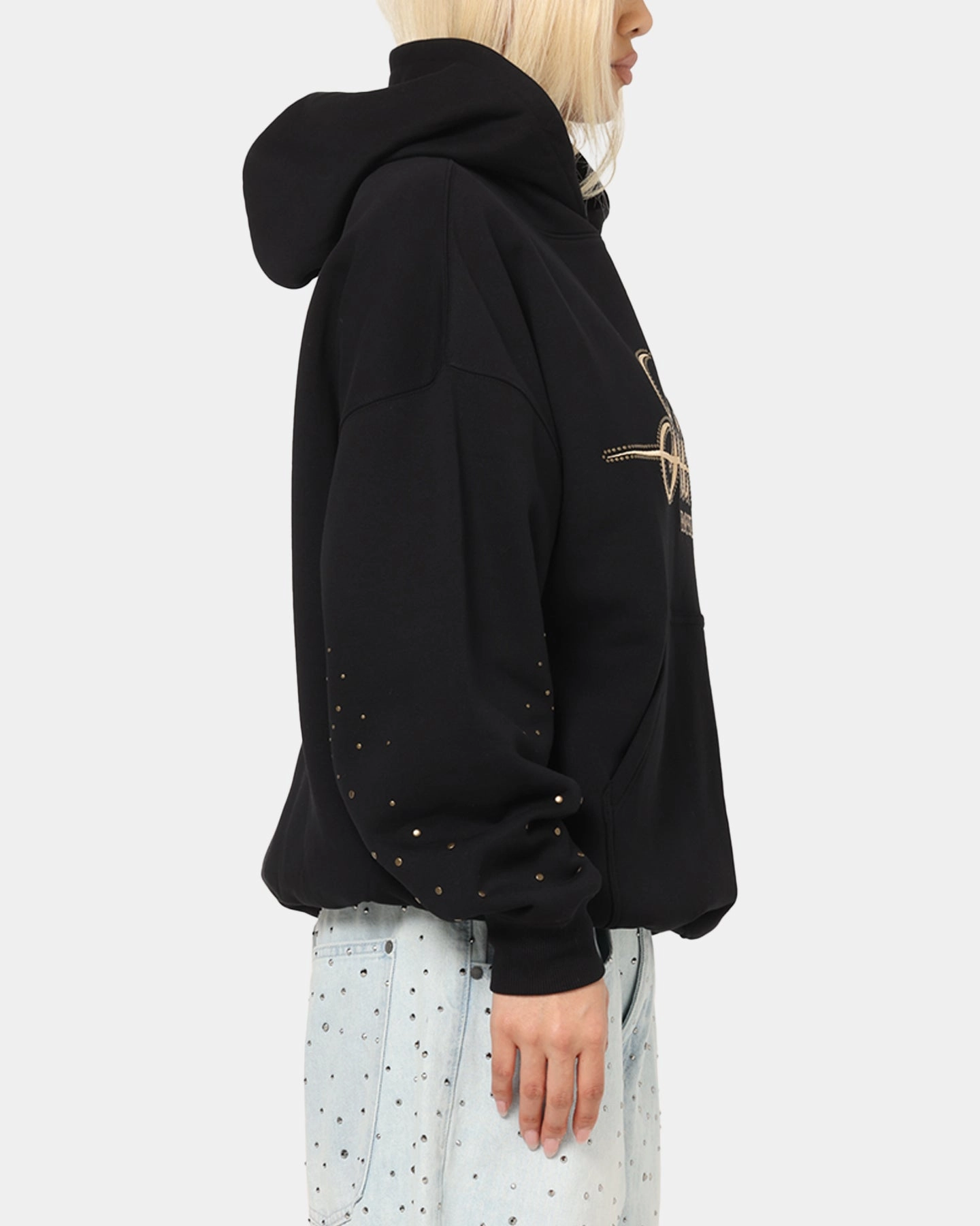 Saint Morta Rodeo Drive Boxy Hoodie Black HighDensityFoam