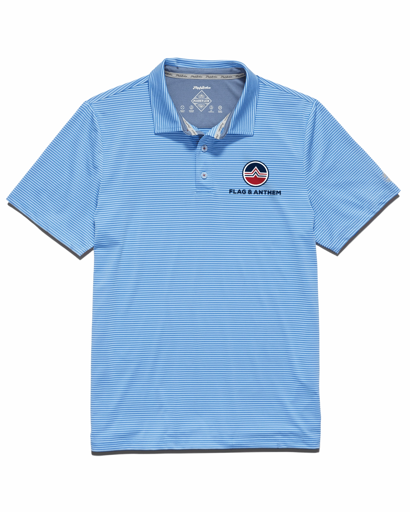 KB TOUR COLLECTION NAPLES STRIPED PERFORMANCE POLO Comfort Wearable Team Uniform