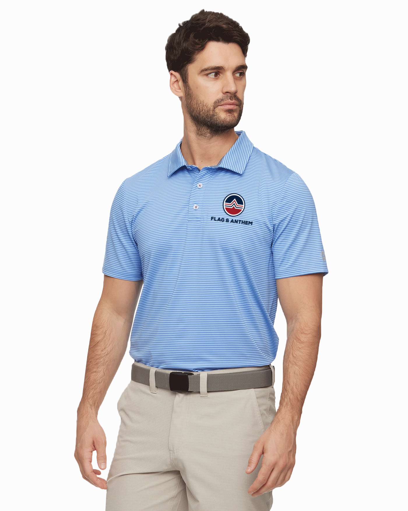 Cool Wear KB TOUR COLLECTION NAPLES STRIPED PERFORMANCE POLO
