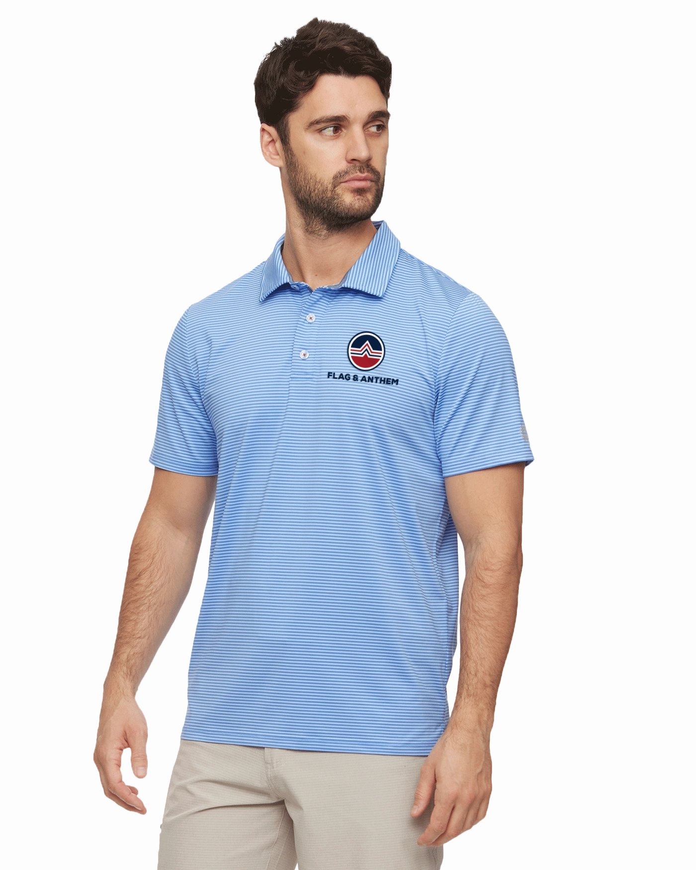 Casual Ease KB TOUR COLLECTION NAPLES STRIPED PERFORMANCE POLO