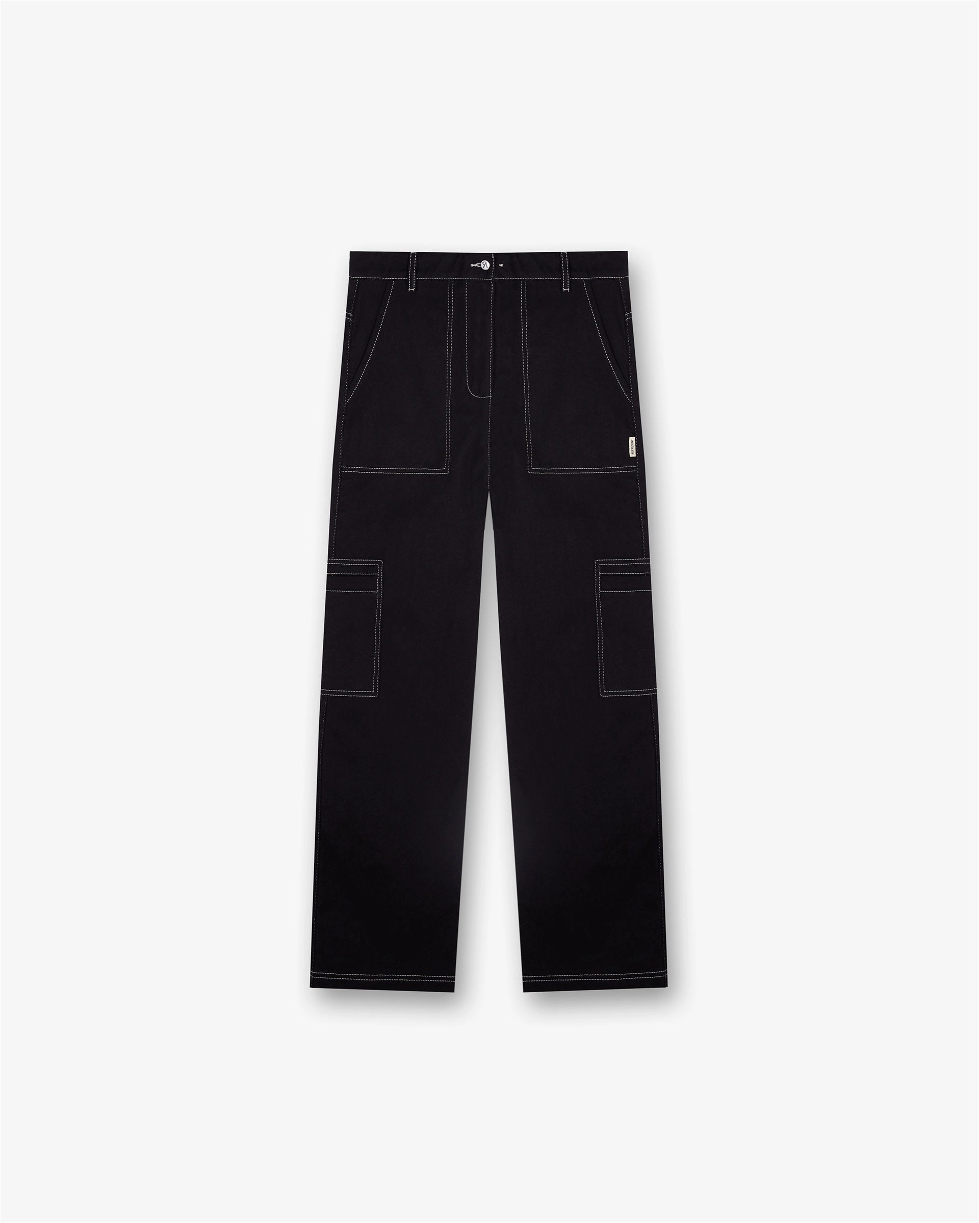 Contrast Stitch Pant - Jet Black Fit Flex