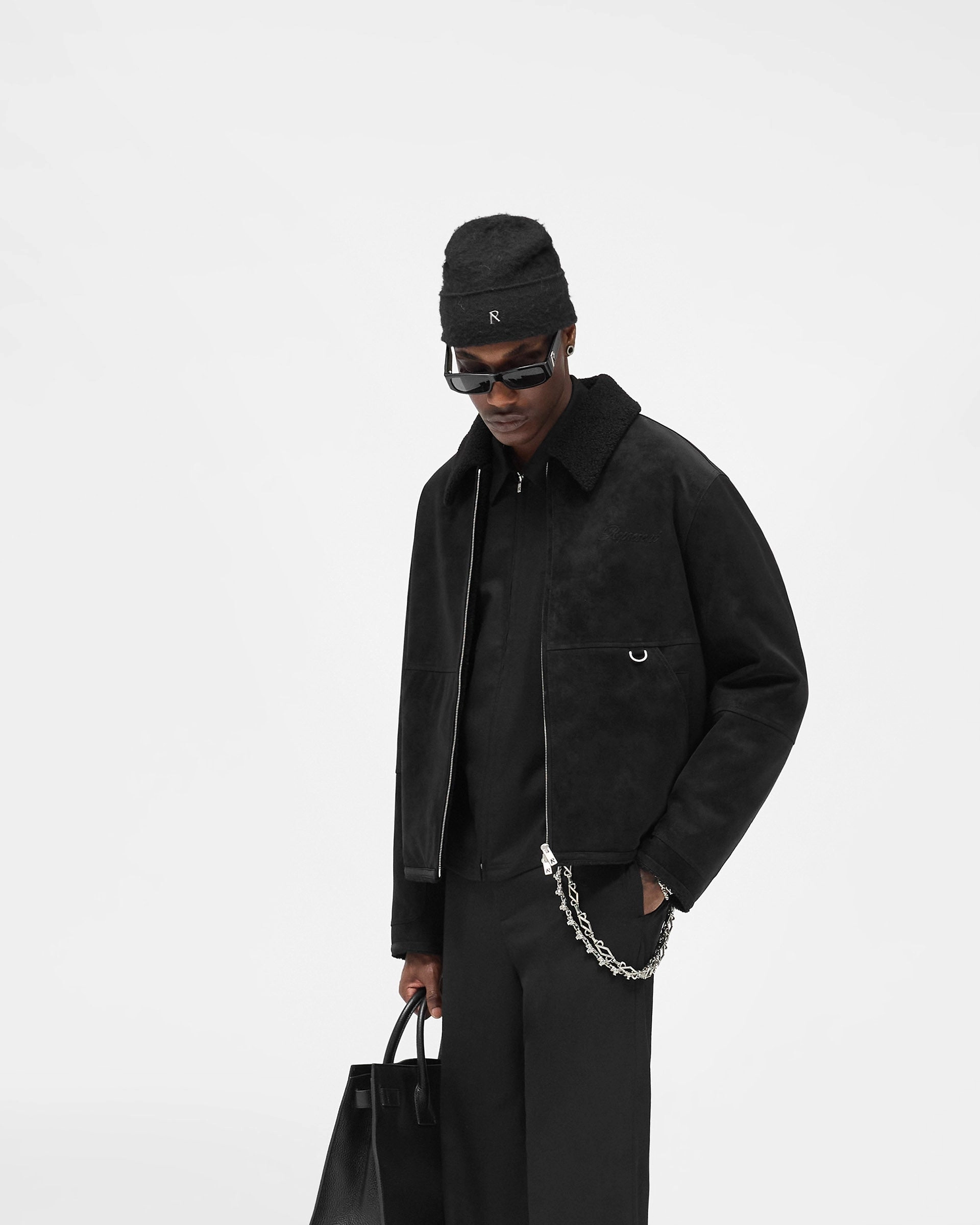 Cold Resist Shearling Jacket - Jet Black