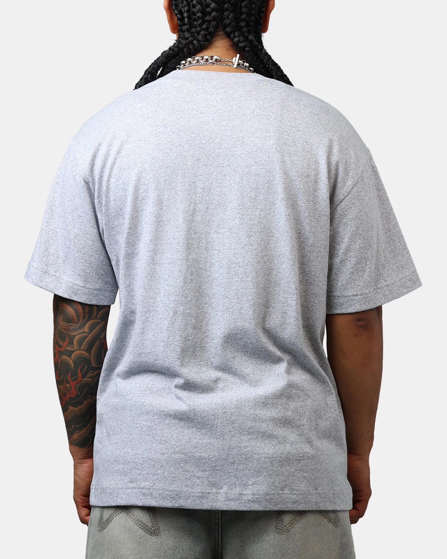 47 Brand New York Yankees Stack T-Shirt Grey Flatlock Seam Design LowMaintenance Fabric