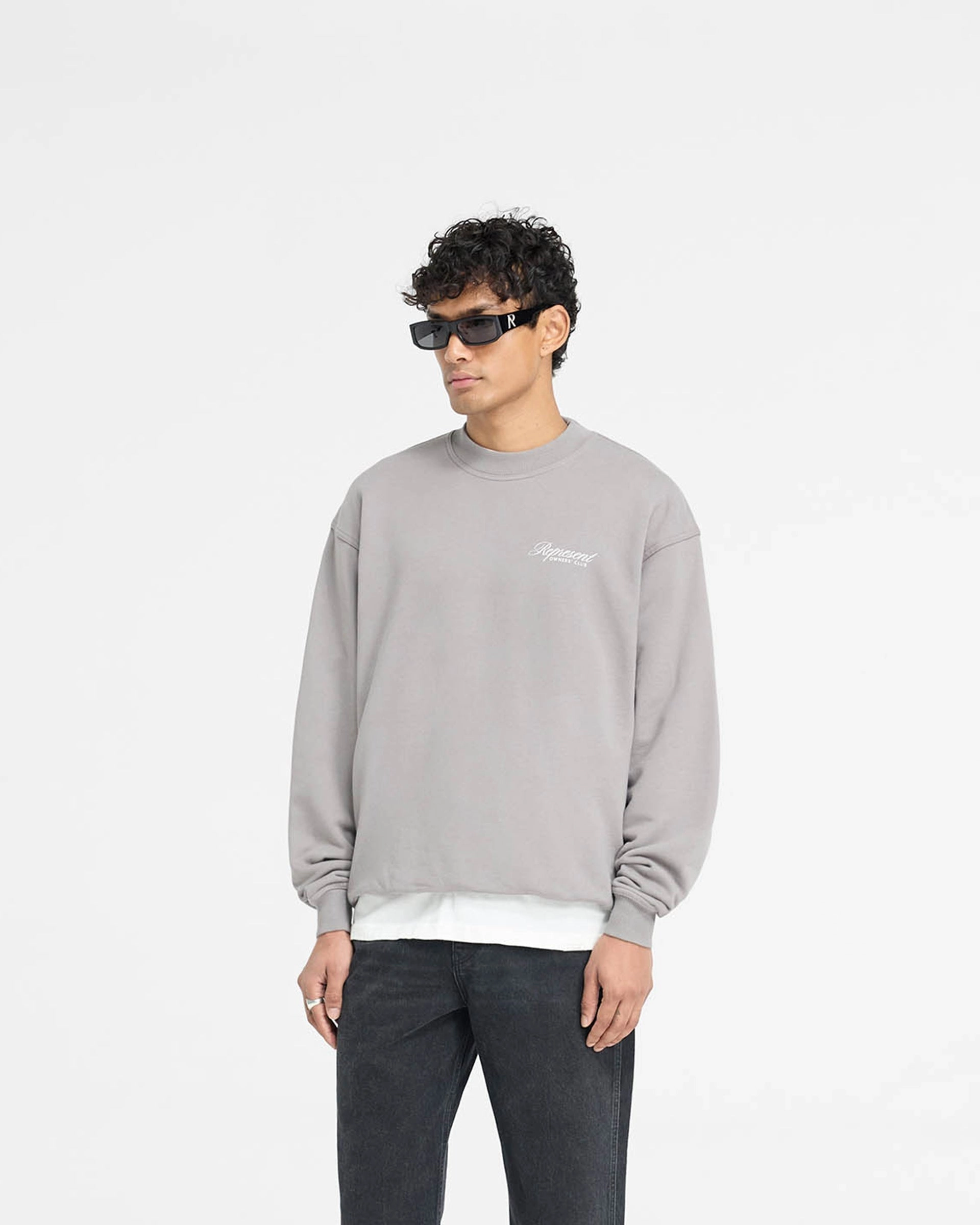 Clean Style Represent Owners Club Script Sweater - Slate