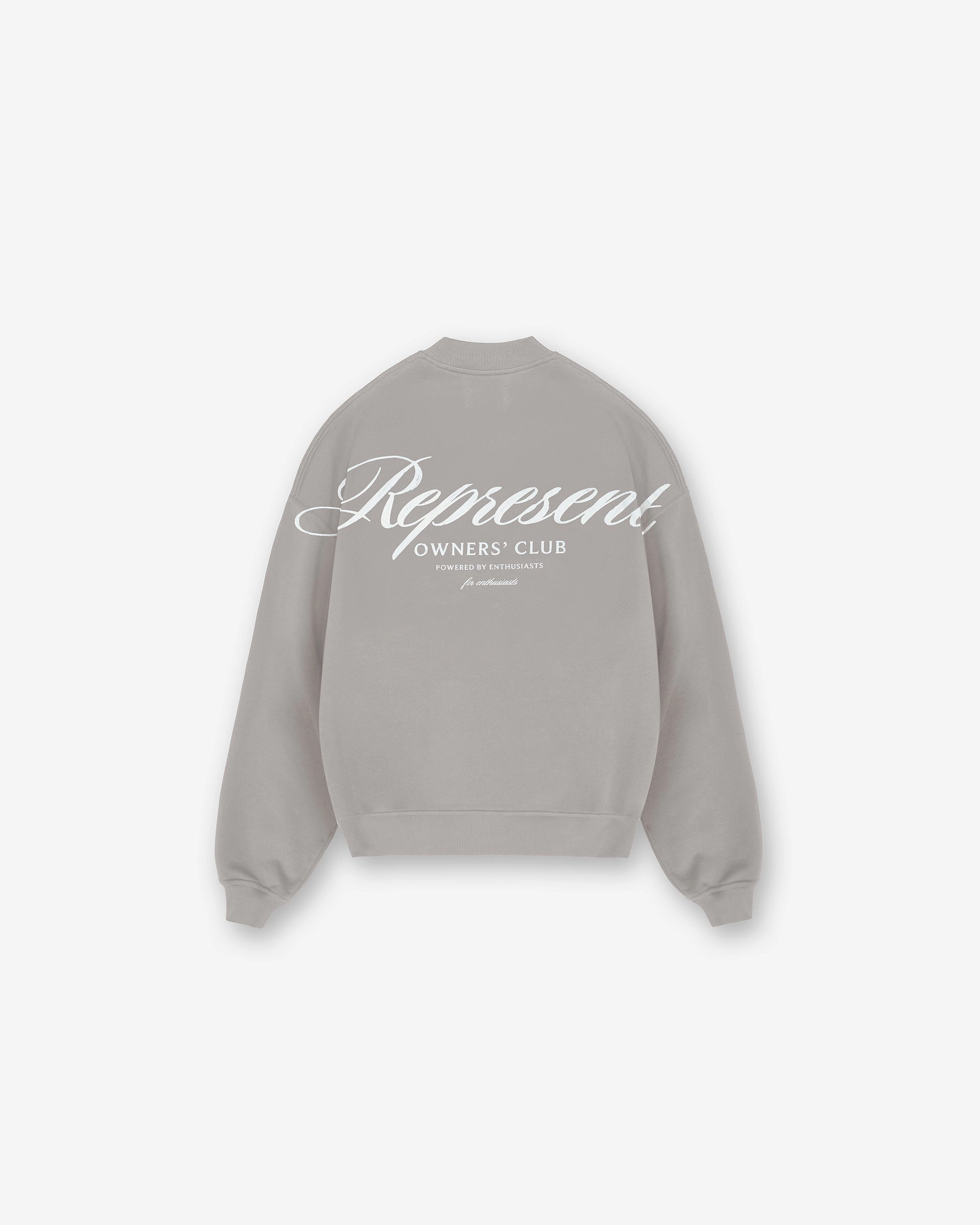 Low Maintenance Knit Represent Owners Club Script Sweater - Slate