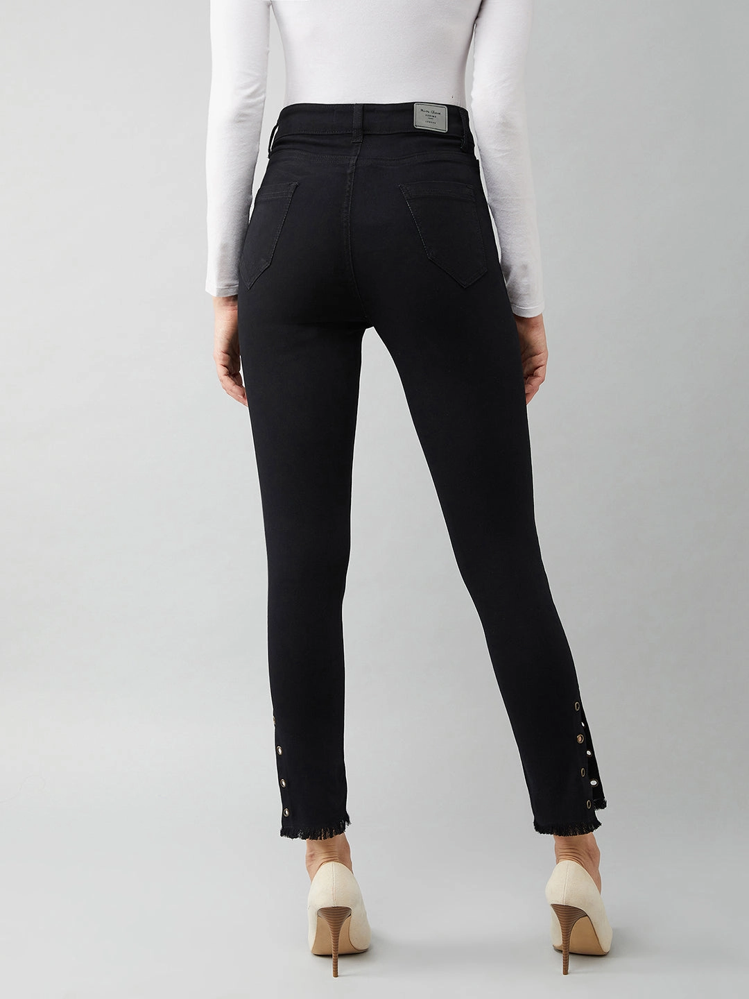 Beach Day Minimalist Style Youth Style Practical Comfort 24/7 Comfort Black Skinny-Fit Relaxed High-Rise Stretchable Denim Jeans