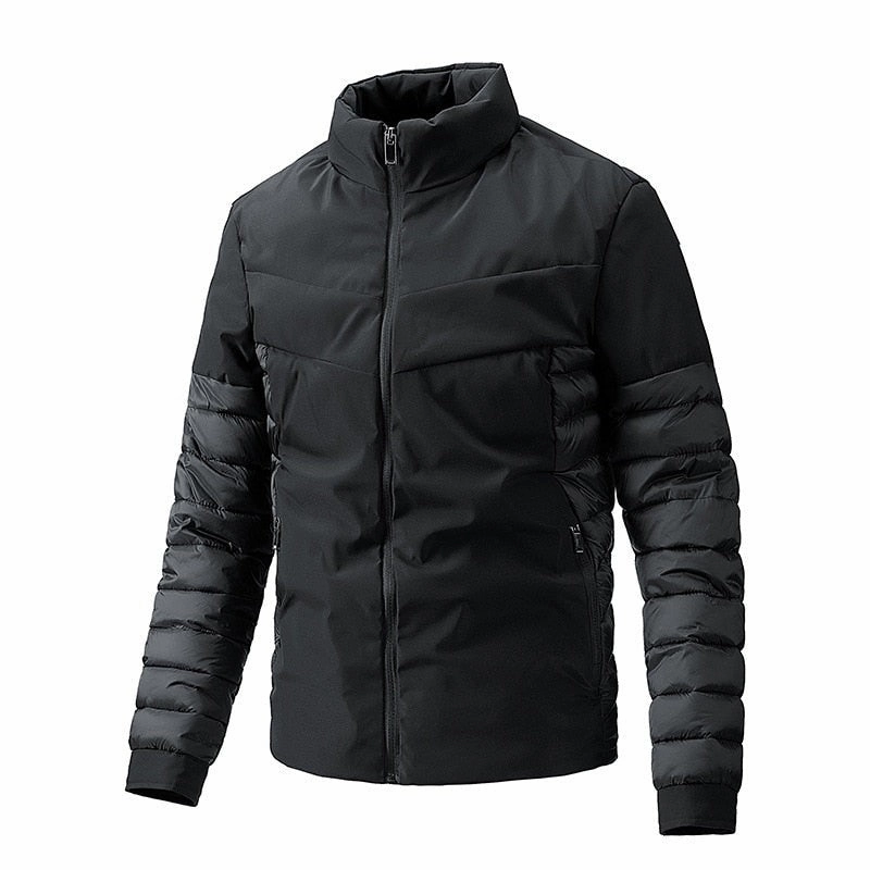 Quick Pull Zipper West Louis? Men Thermal Windbreaker Warm Padded Jacket