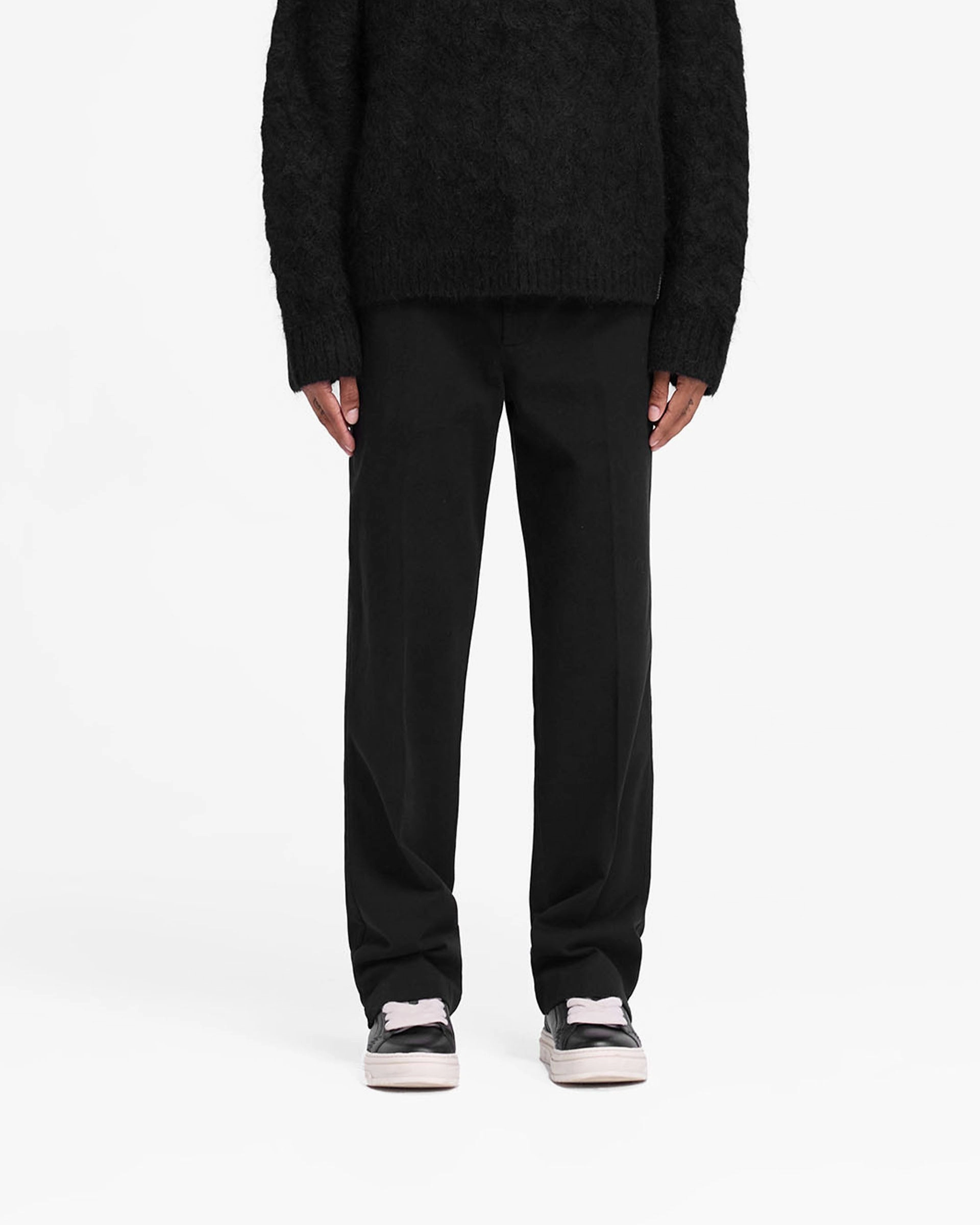 Cotton Pant - Black Adjustable Belt Loops