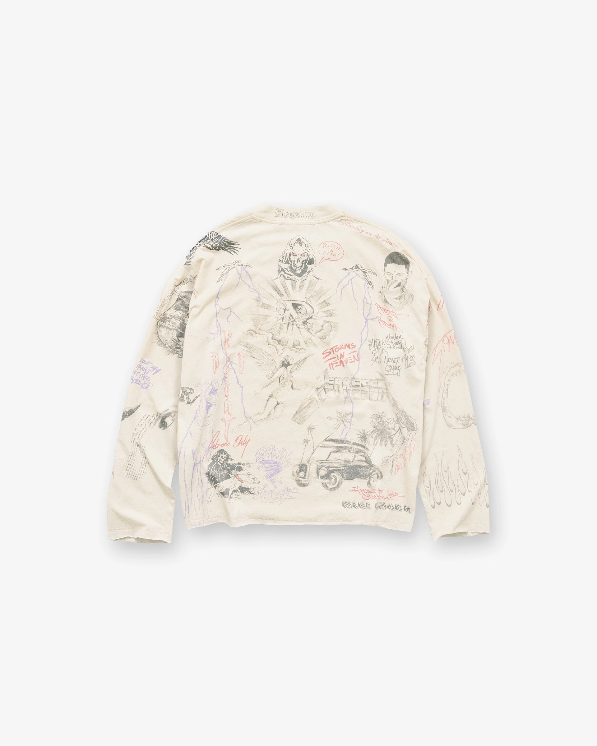 Chic Fit Stylish Day Wear Legacy Long Sleeve T-Shirt - Buttercream